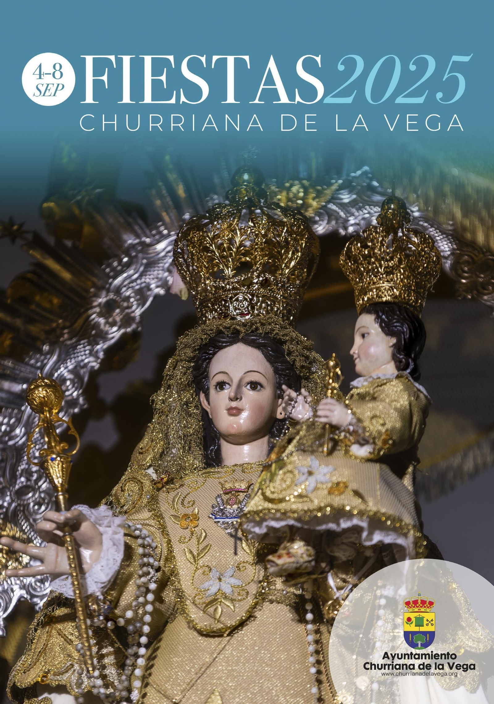 Cartel oficial de las Fiestas de Churriana de la Vega 2025.