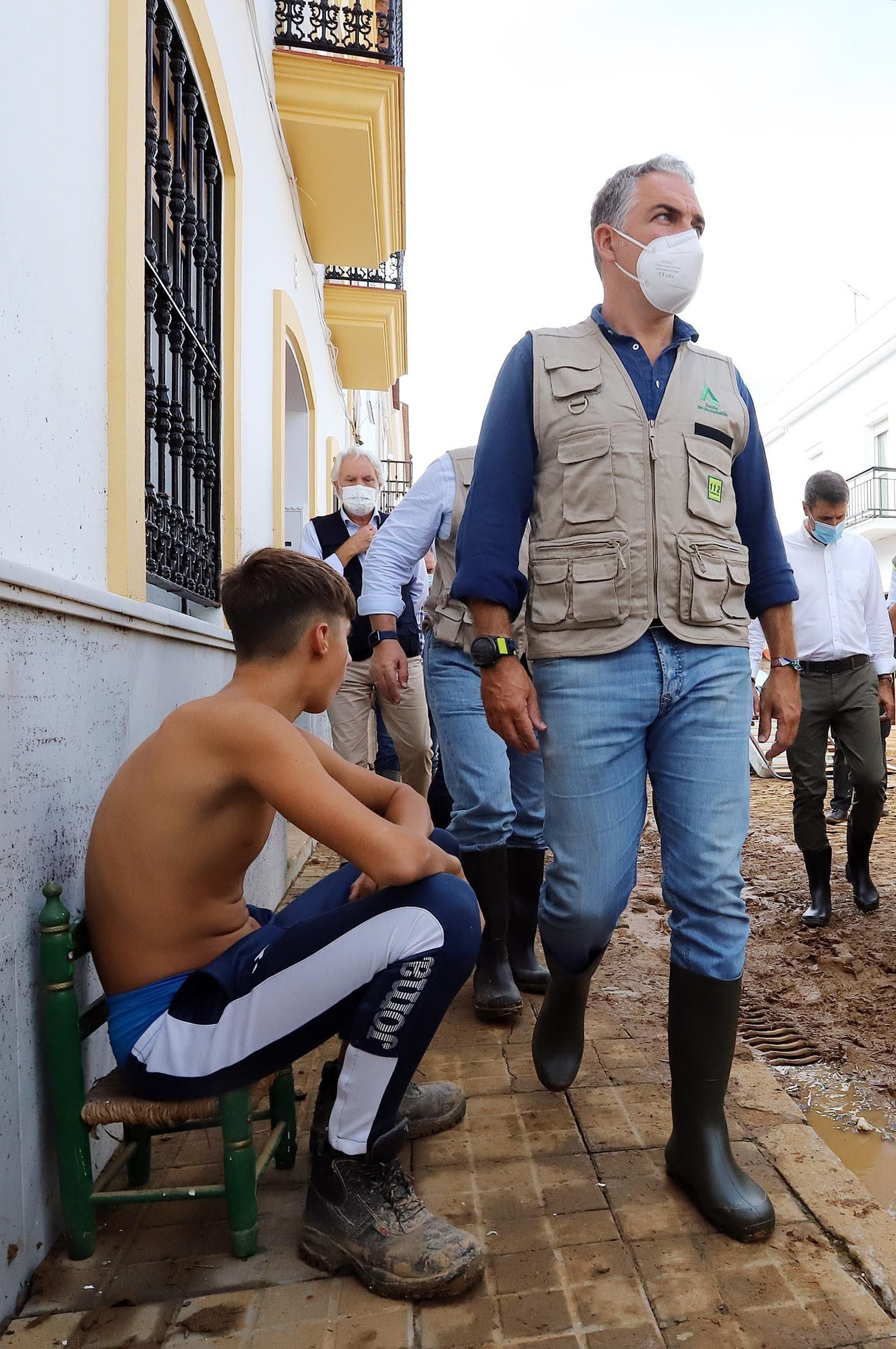 Imágenes de los destrozos provocados por el temporal en Lepe