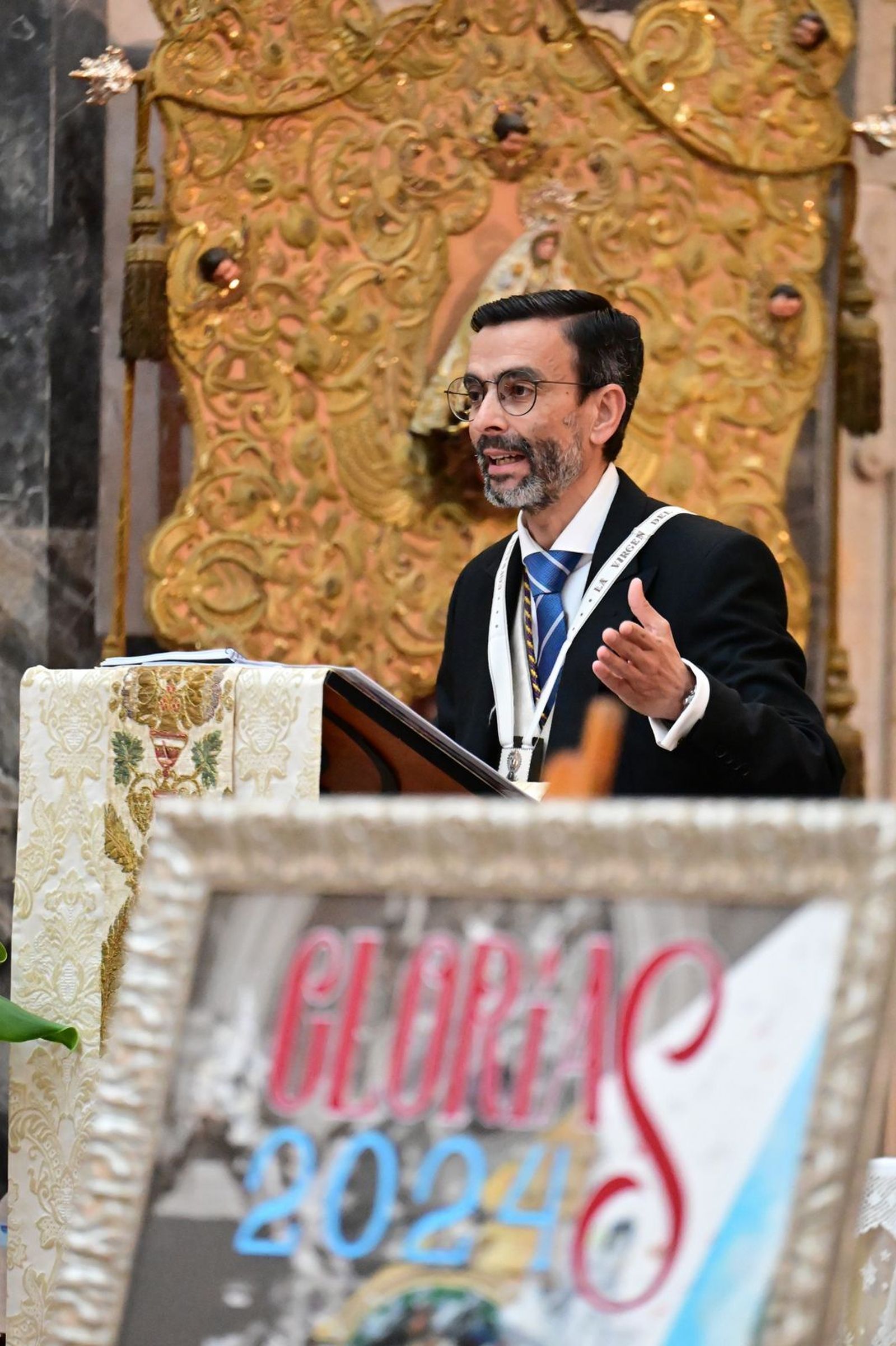 El pregonero de Las Glorias de Cádiz 2024, Juan Carlos Torrejón.