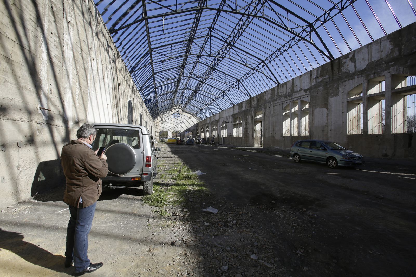 Obras en las naves de RENFE de San Jerónimo