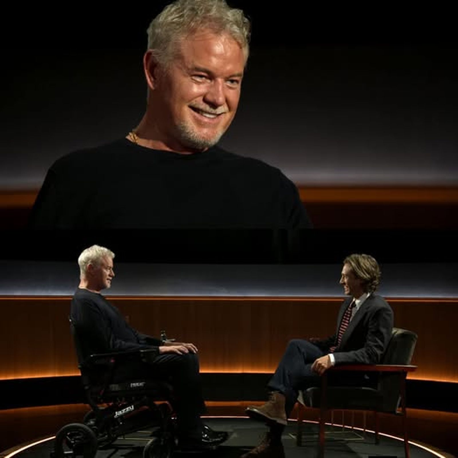 Eric Dane durante su entrevista póstuma en Netflix