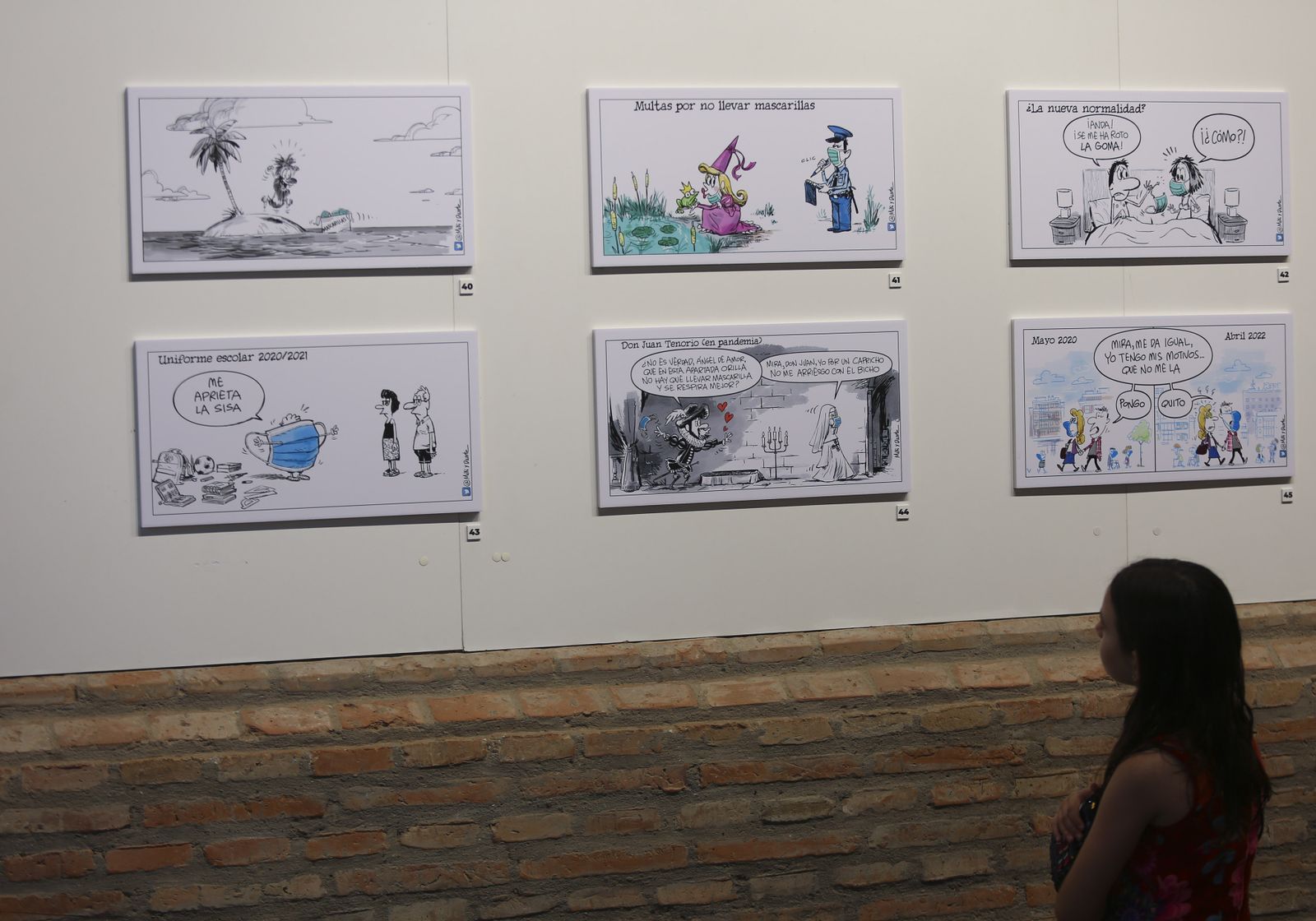 Exposición de viñetas de Miki y Duarte (fotos)