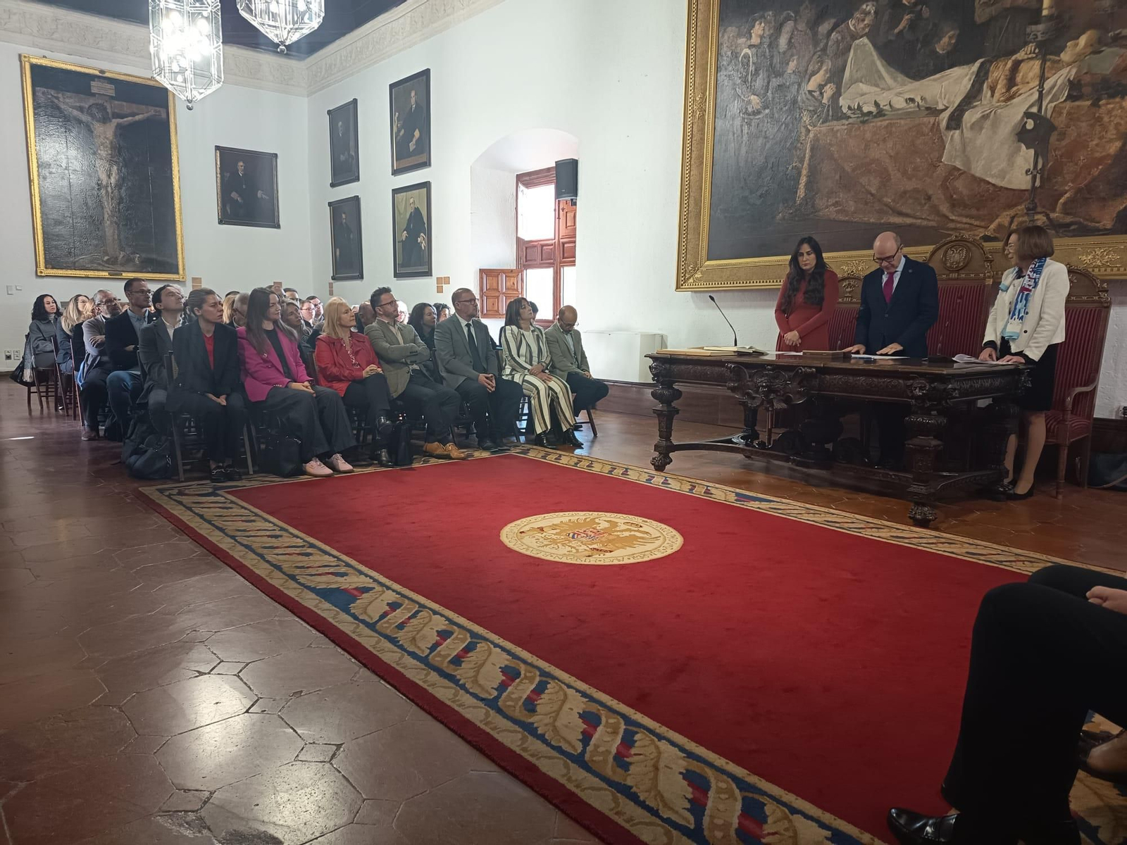 Toma de posesión, este viernes, de la nueva decana de Ciencias de la Salud, Encarnación Aguilar.
