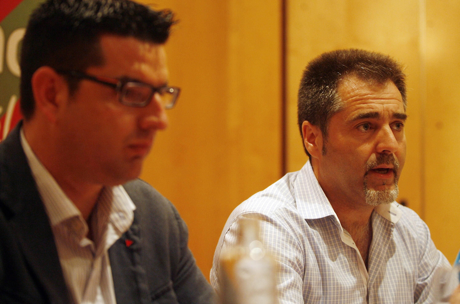 Vicente Tapia, en una comparecencia junto a Pedro García.