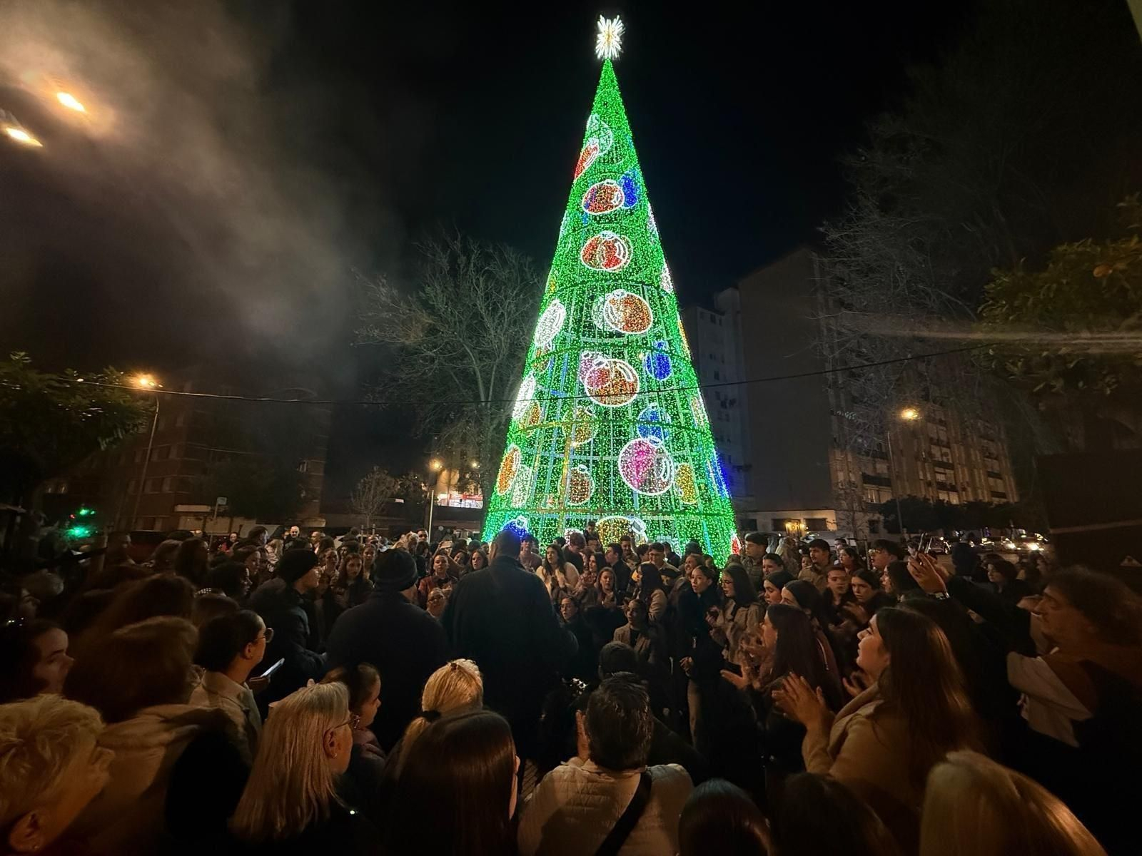 Una de las zambombas en la capital.