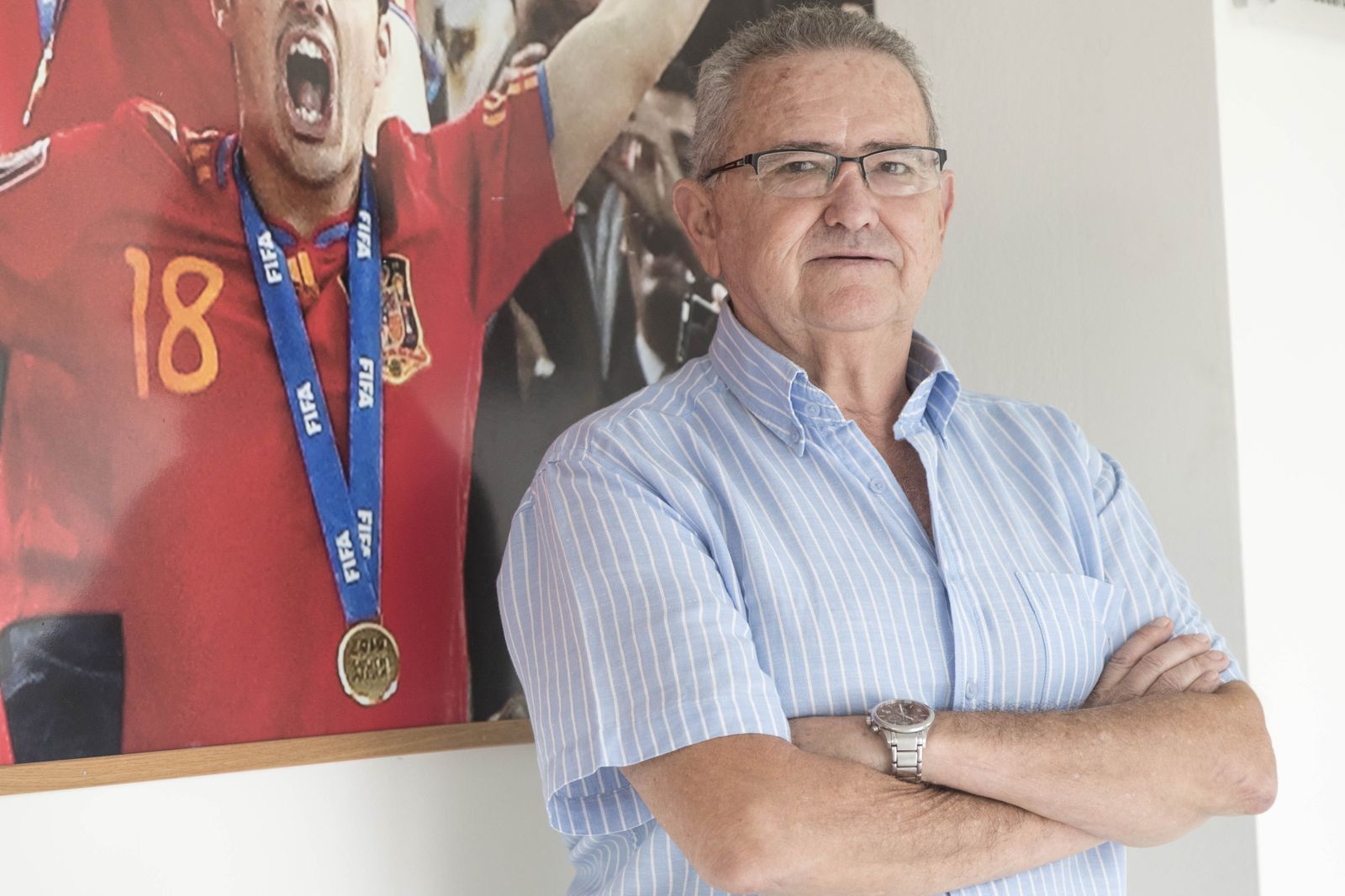 Francisco López Servio, director del Cedifa, posa en su sede de Sevilla.