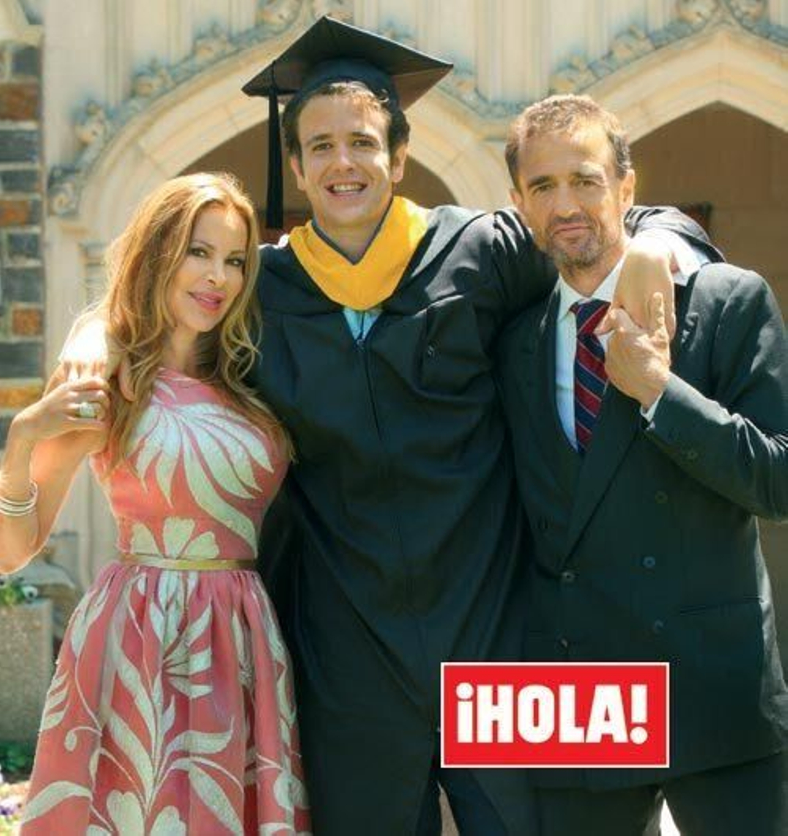 En su graduación en Estados Unidos.