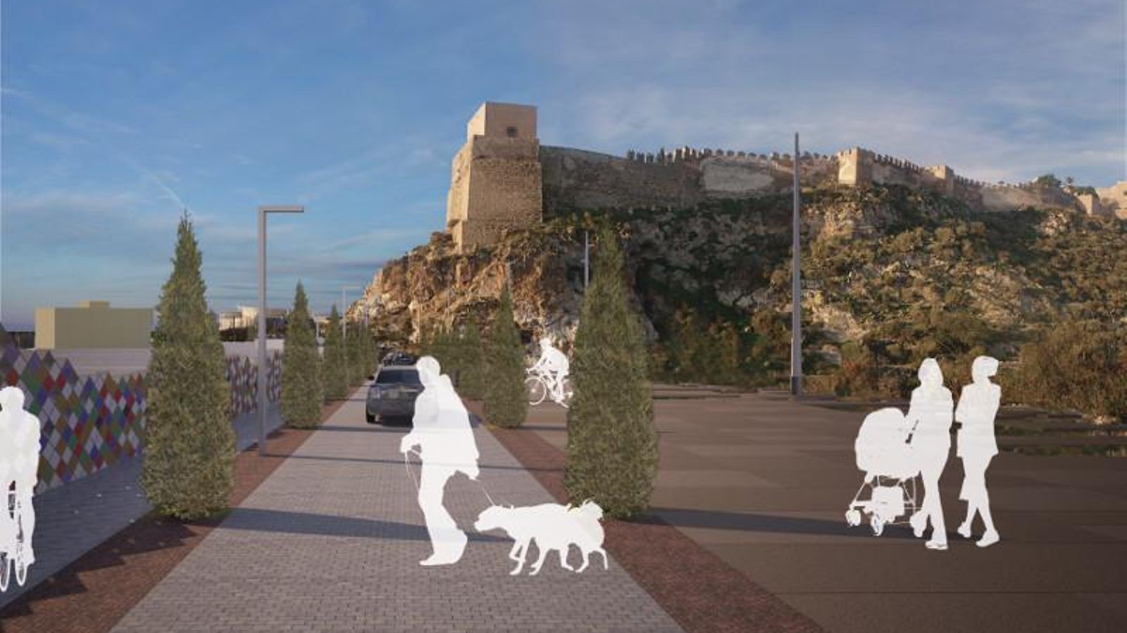 Imagen virtual de la zona de recreo