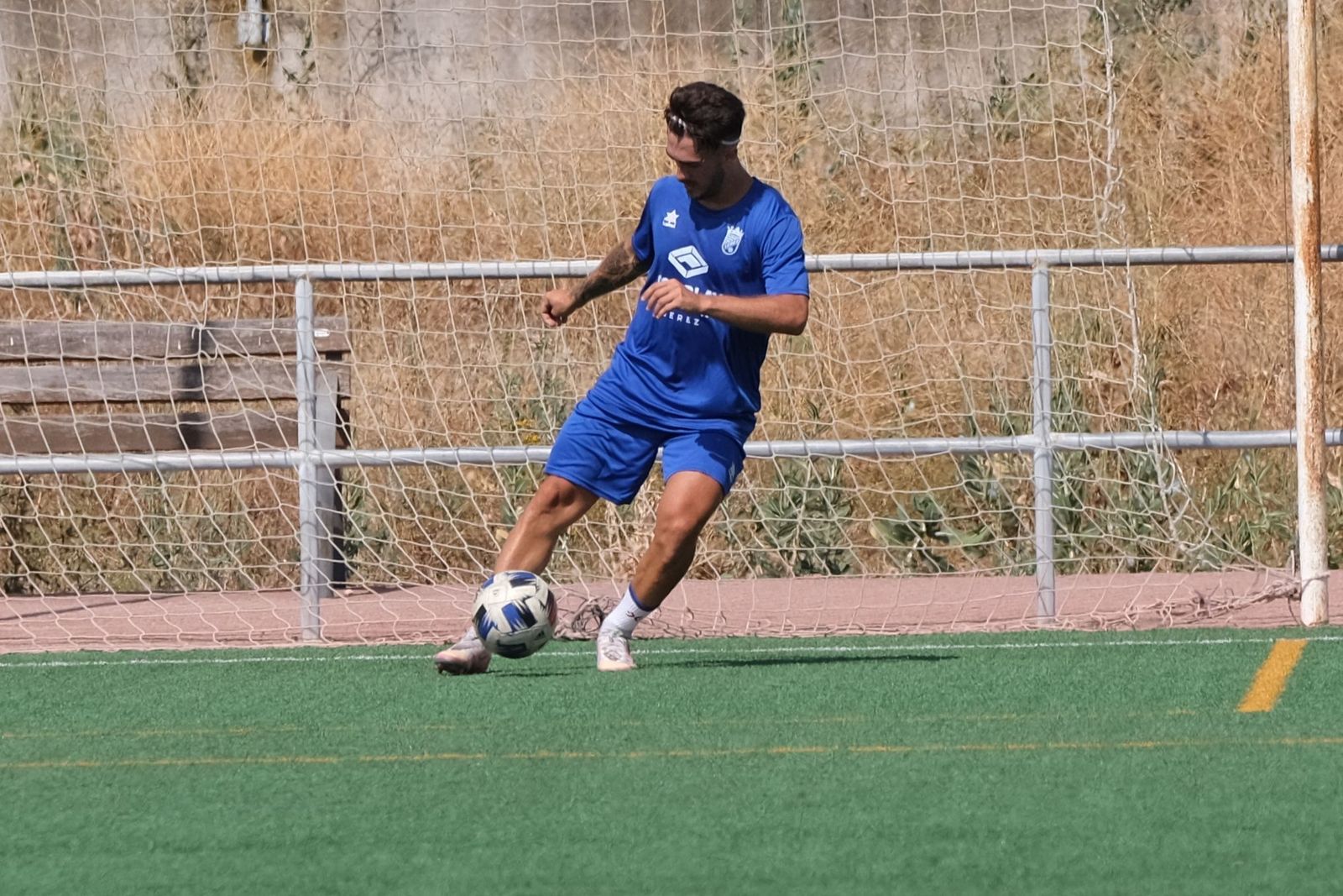 Joselillo, en el entrenamiento de este lunes en La Granja.