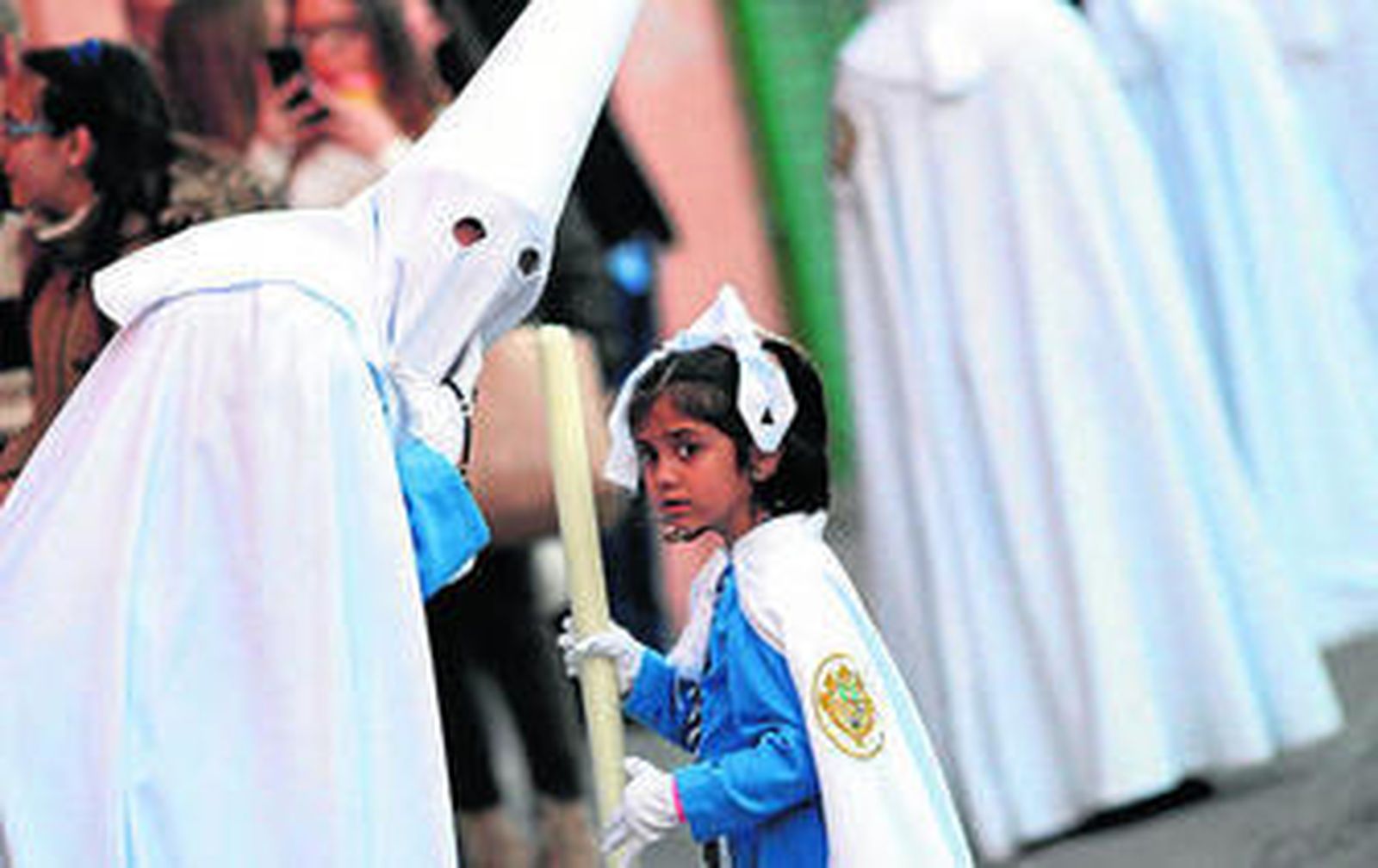 Una pequeña nazarena de la Oración del Huerto.