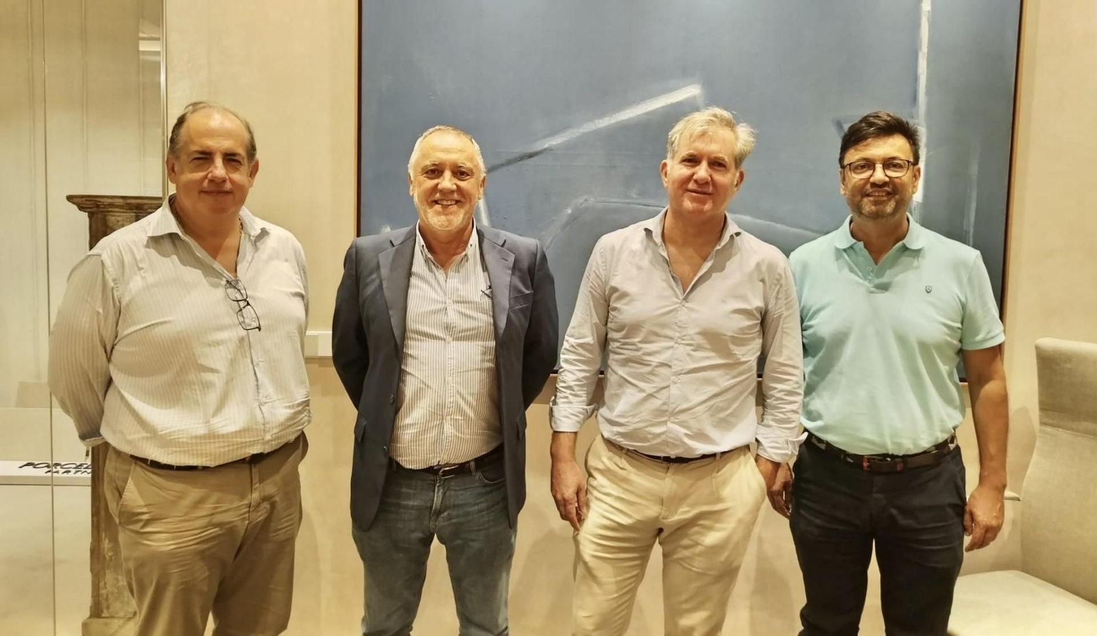 De izquierda a derecha, Eugenio Camacho, José Vega, Alberto Villagrán y Alfredo Carrasco.