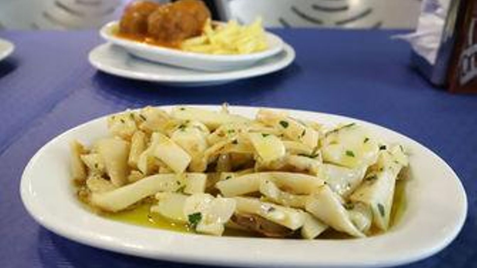 Chocos aliñaos de Casa Miguel