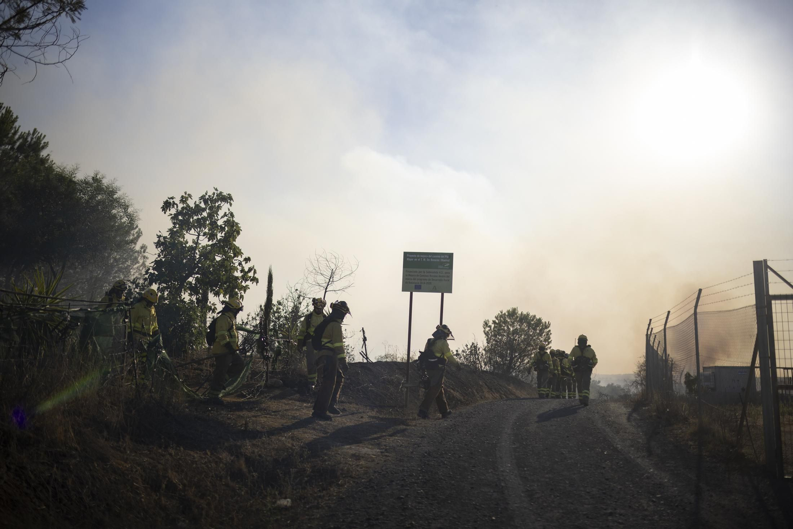 Imágenes del incendio de Bonares