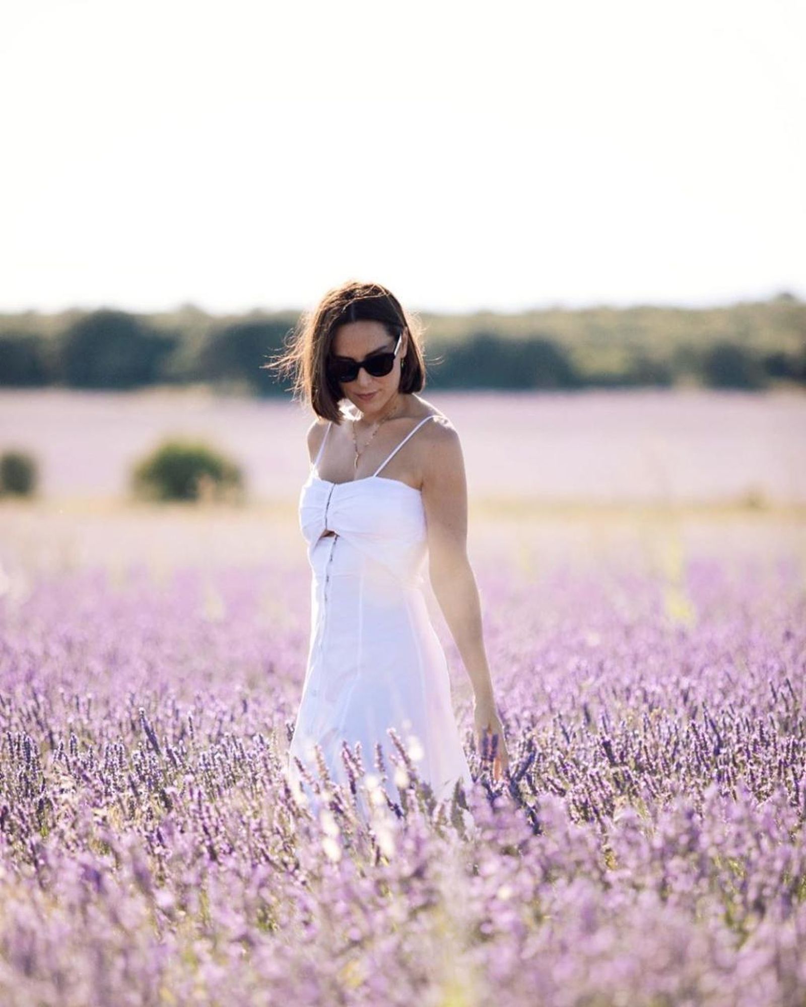 Tamara Falcó en 2020, entre lavandas