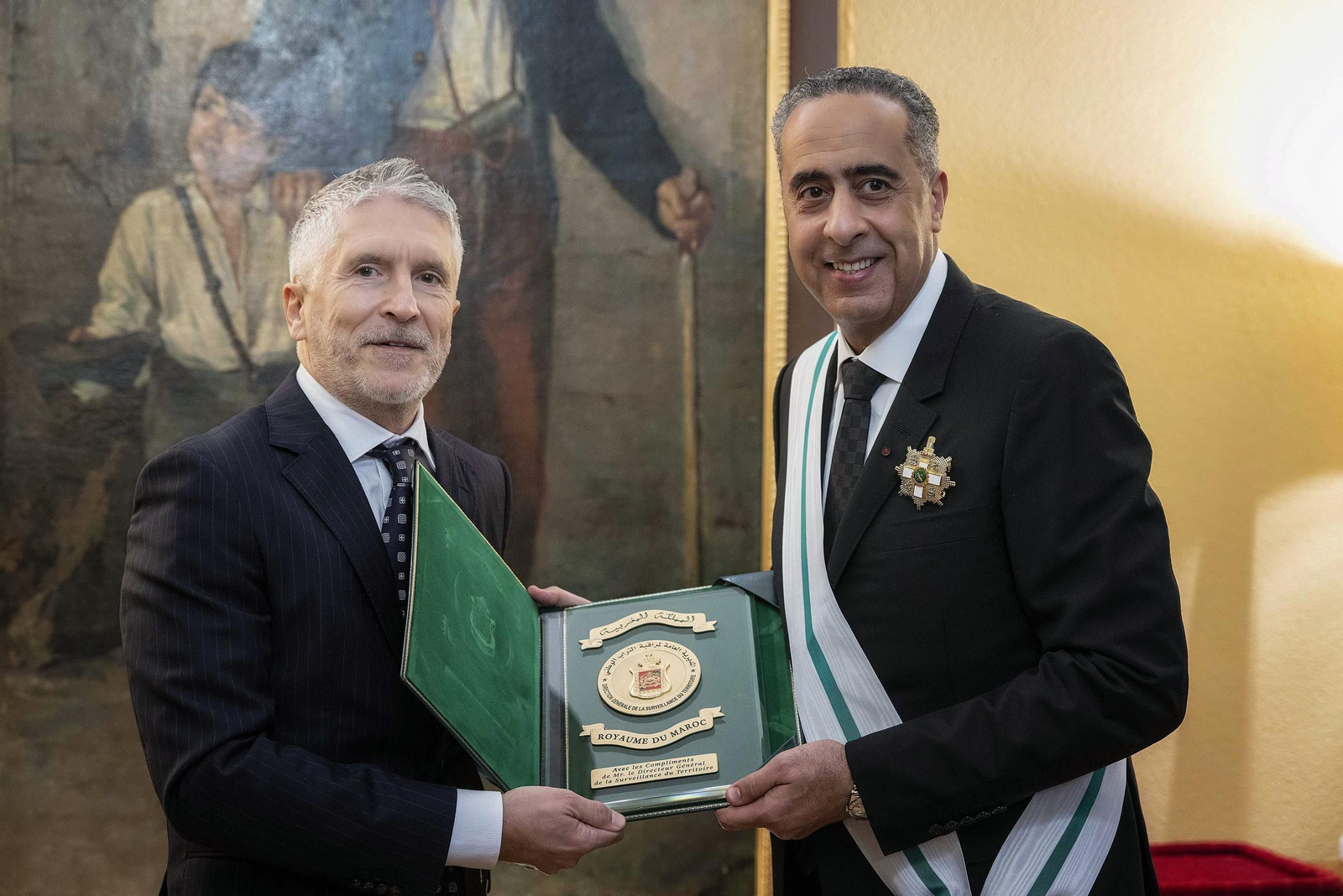 Grande-Marlaska, con Abdellatif Hammouchi.