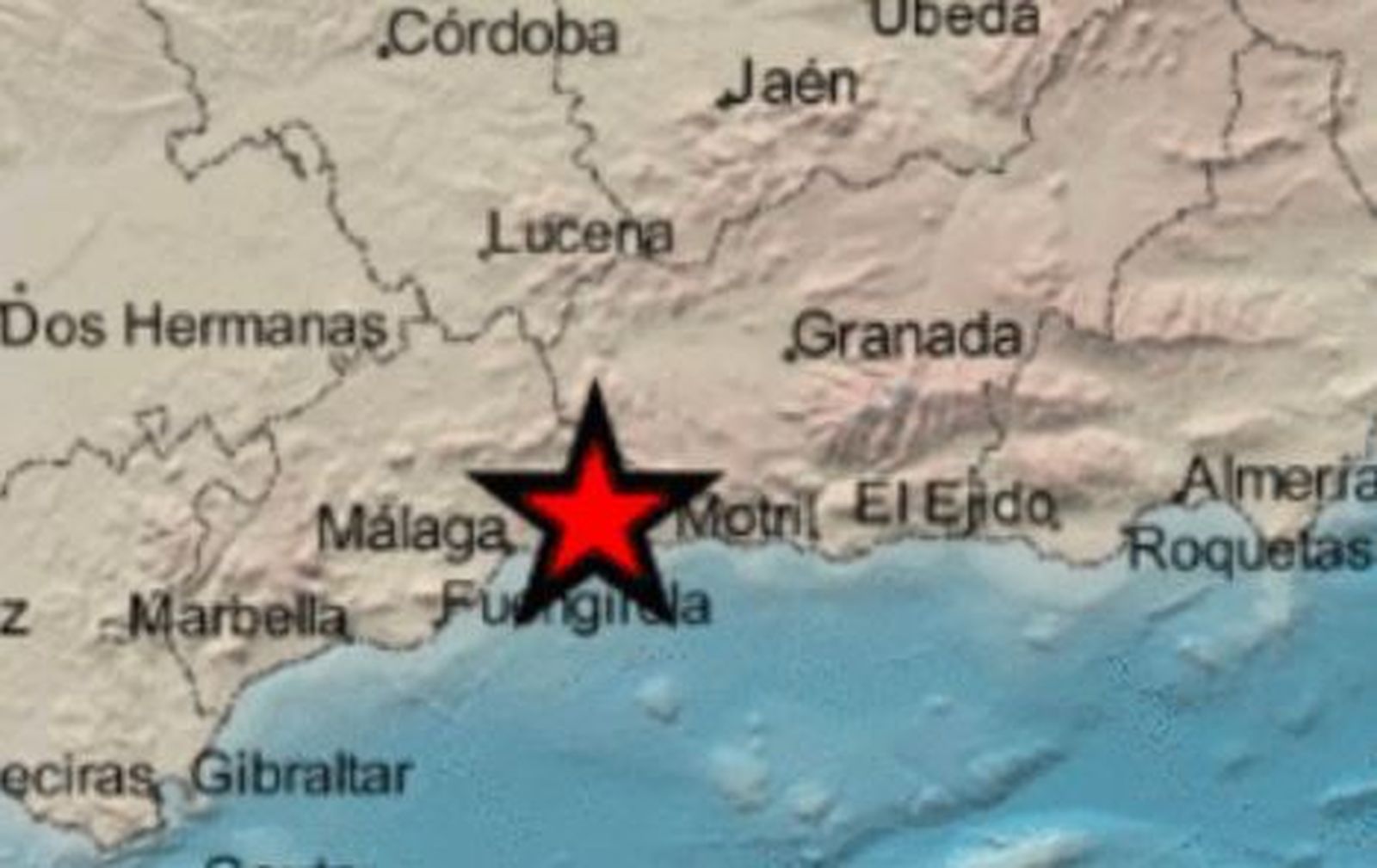 Epicentro del terremoto.