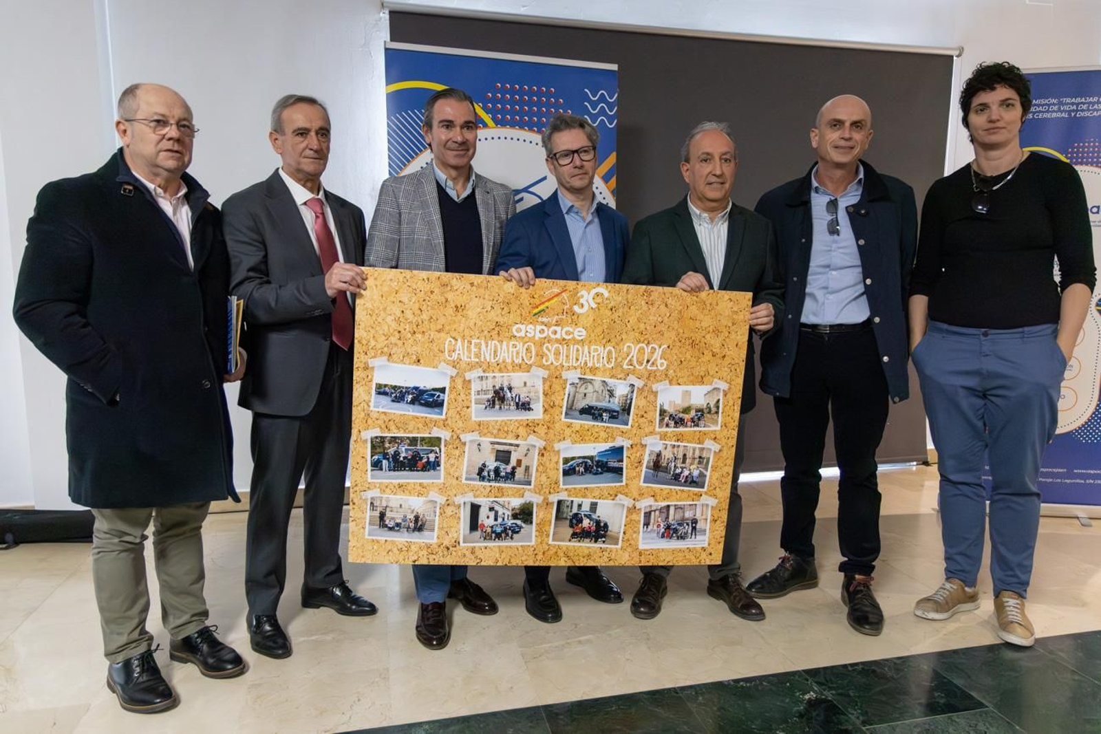 Presentación del Calendario Solidario 2026 de la Asociación de Parálisis Cerebral y Enfermedades Afines (Aspace)