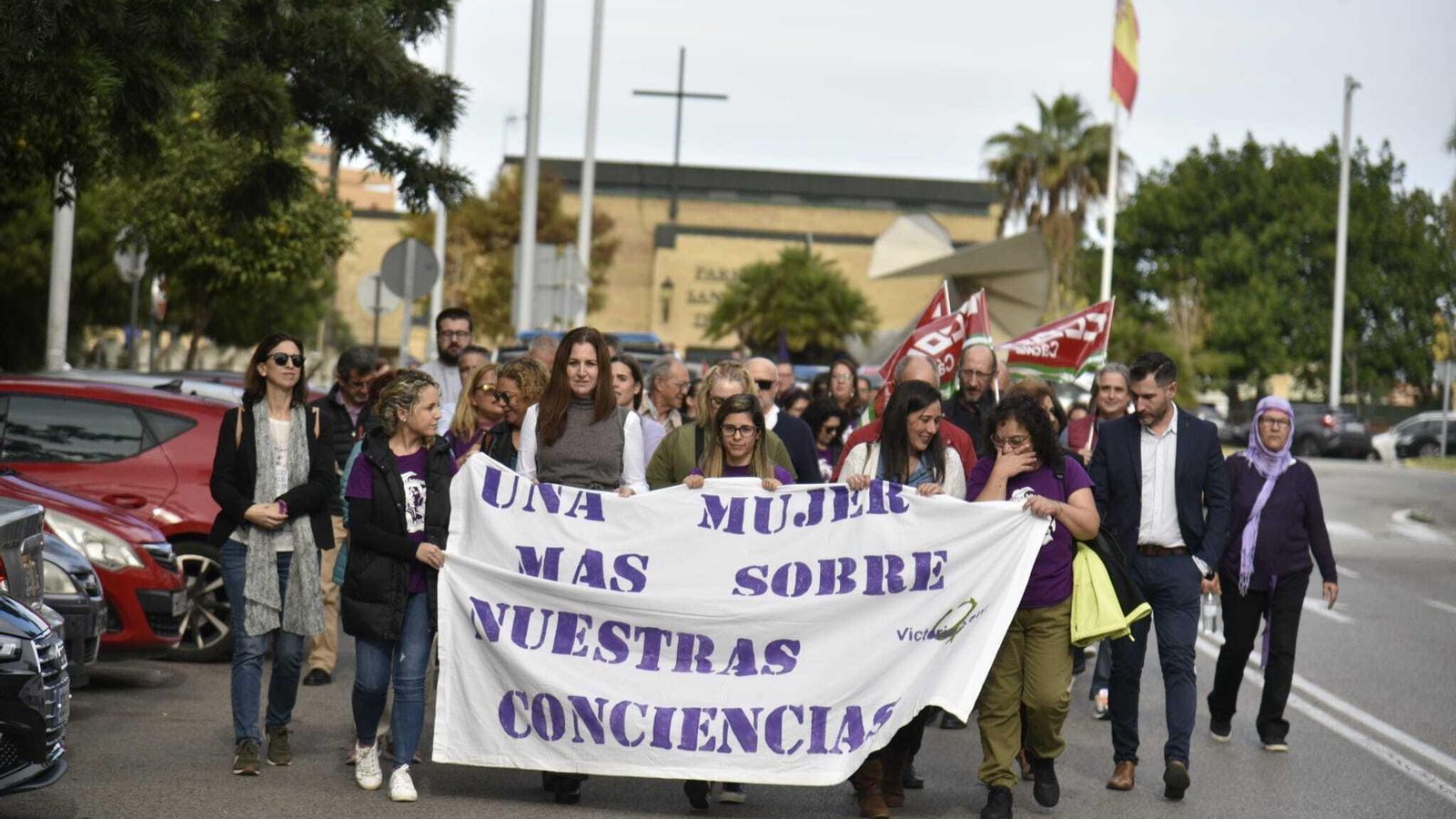 Manifestación por el 25-N en Algeciras.