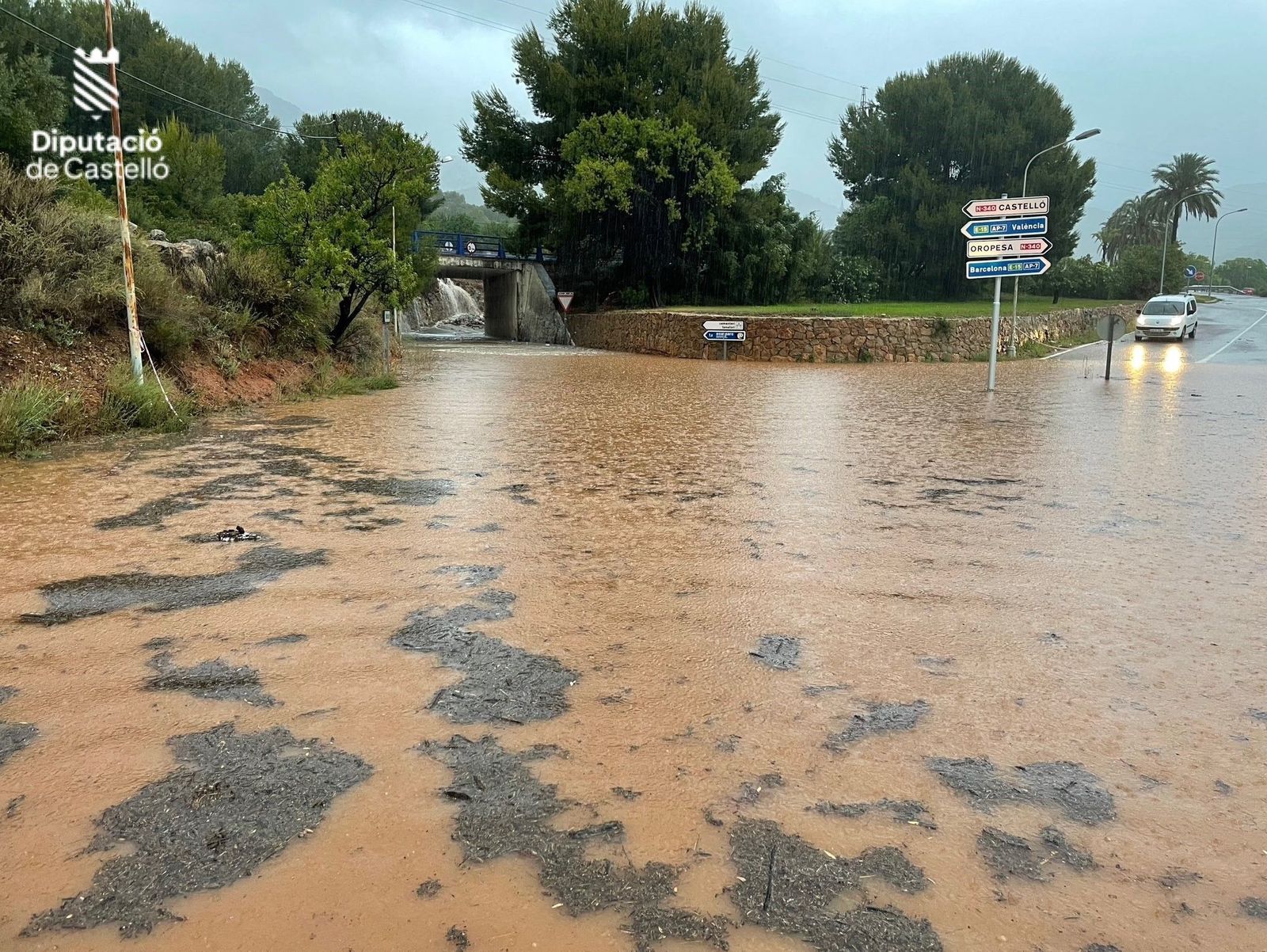 Inundación en la provincia de Castellón
