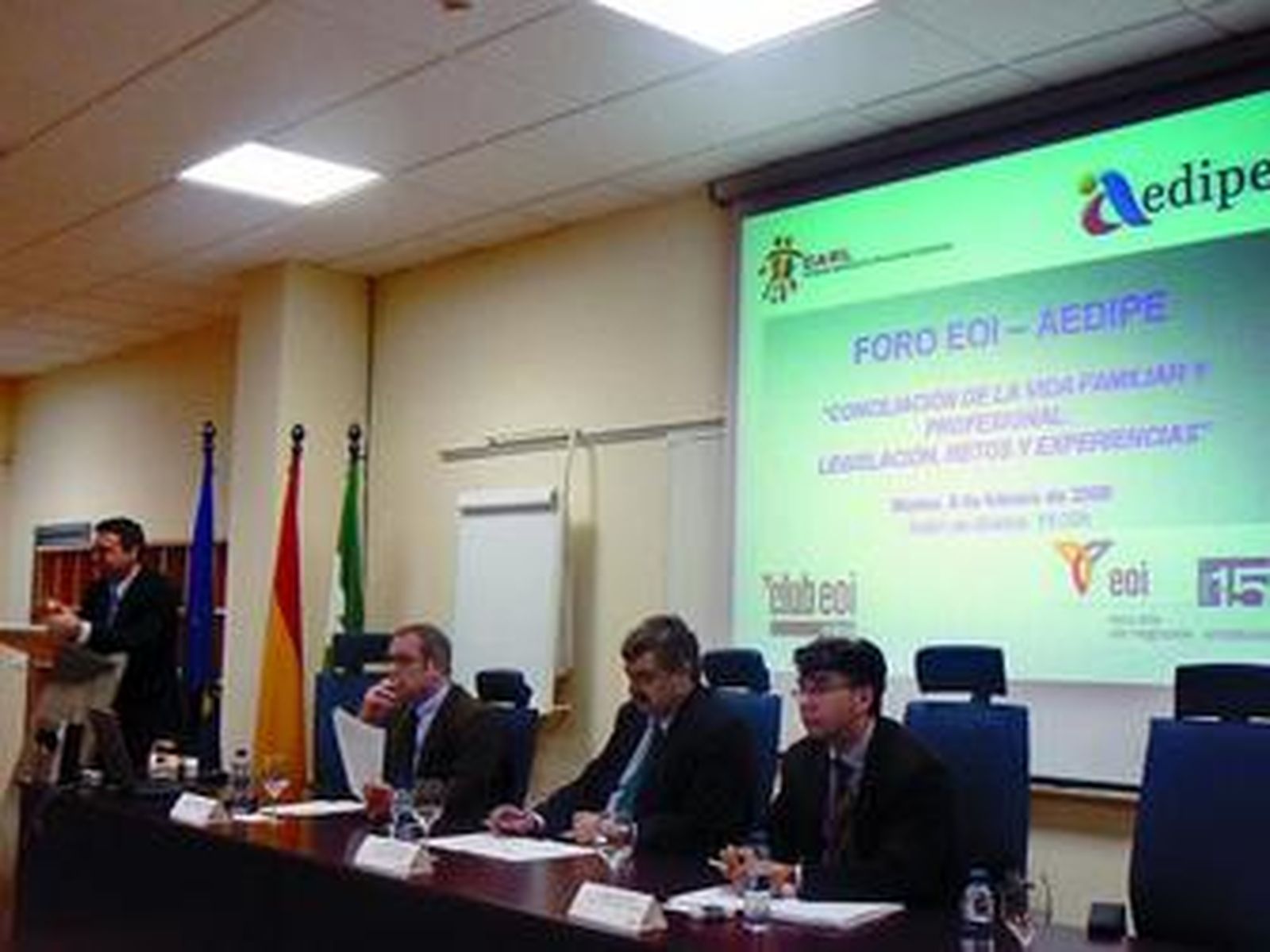 Imagen del Foro EOI sobre conciliación que se celebró ayer en Sevilla.