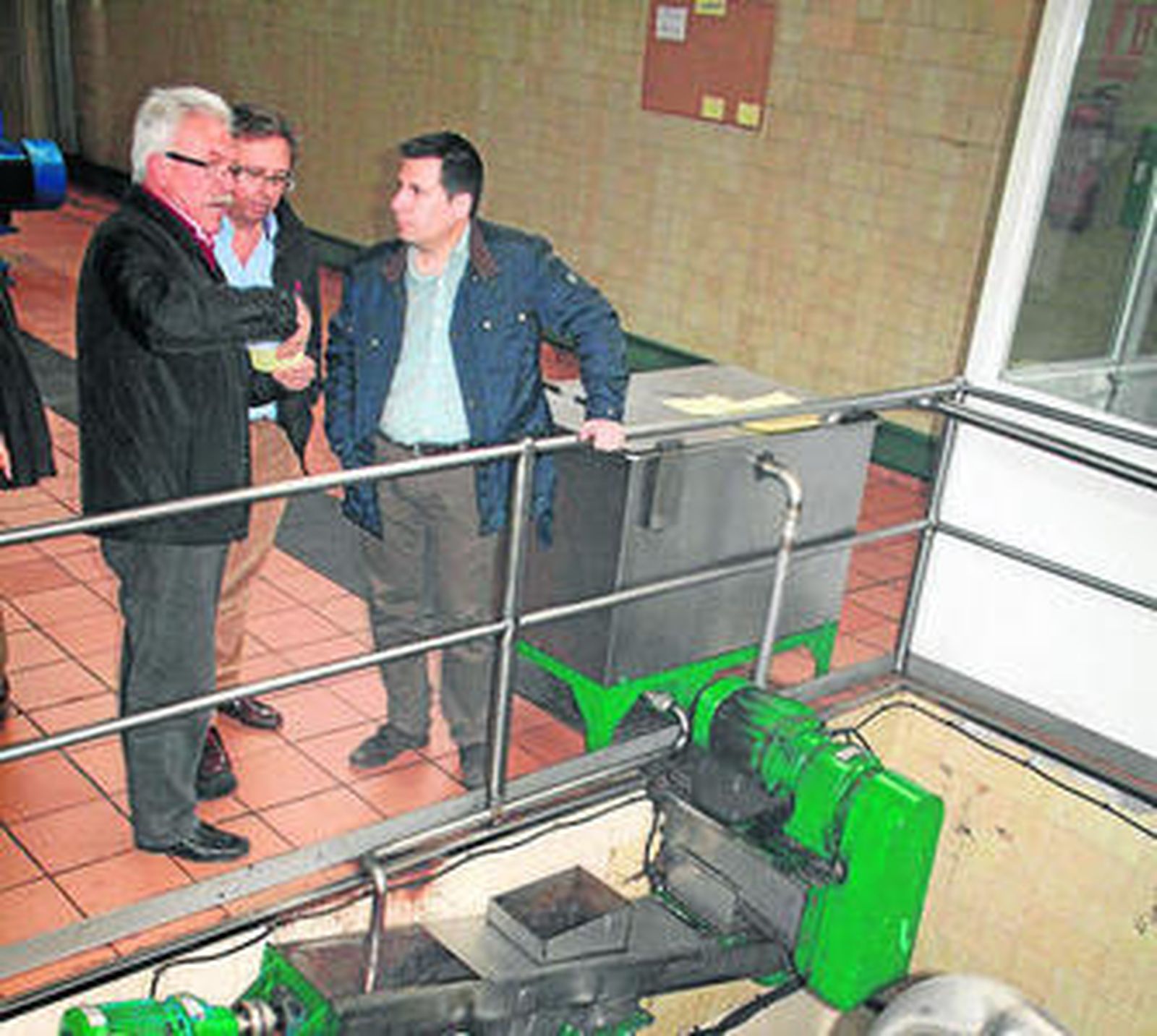 Rafael Gamiz, Manuel Ángel López y José Ignacio Expósito.