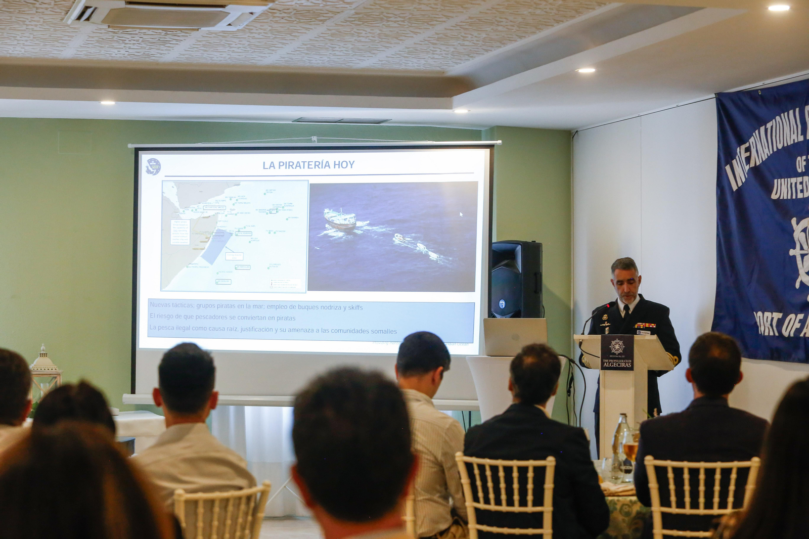 Las fotos del almuerzo del Propeller Club de Algeciras con Fernando García Rodríguez, jefe de Estado Mayor de la Operación Atalanta