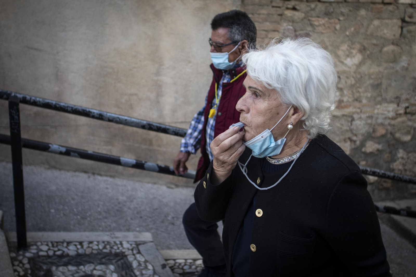 Manifestación de los vecinos del Albaicín por la inseguridad en el barrio