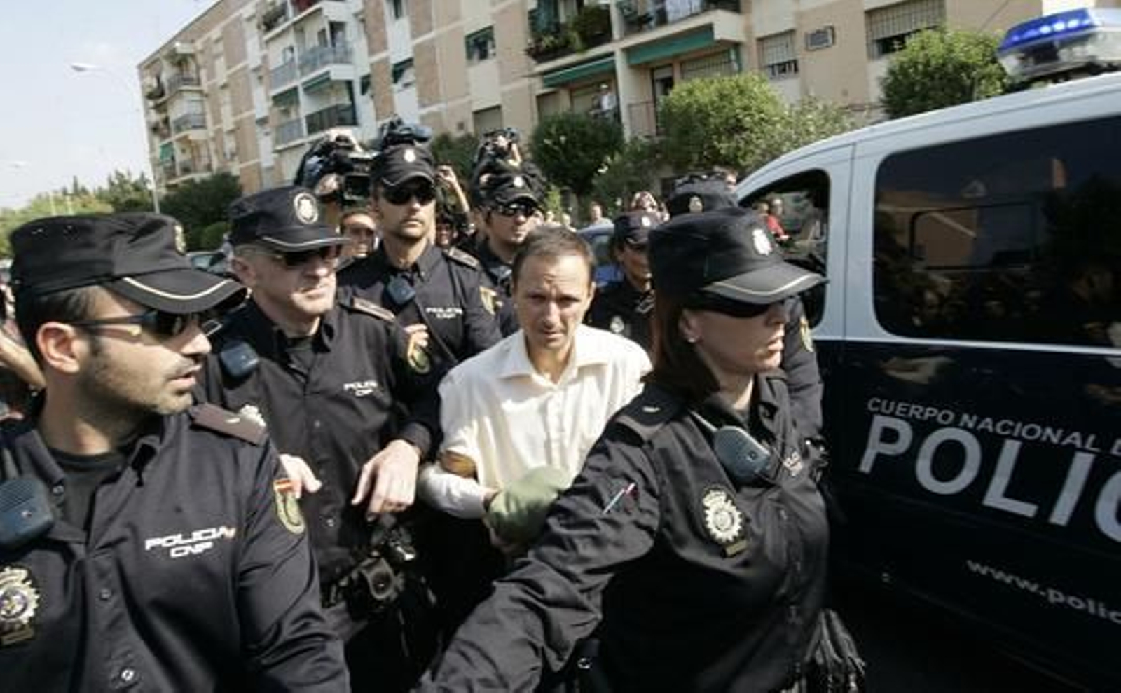 José Bretón en la reconstrucción de los hechos.