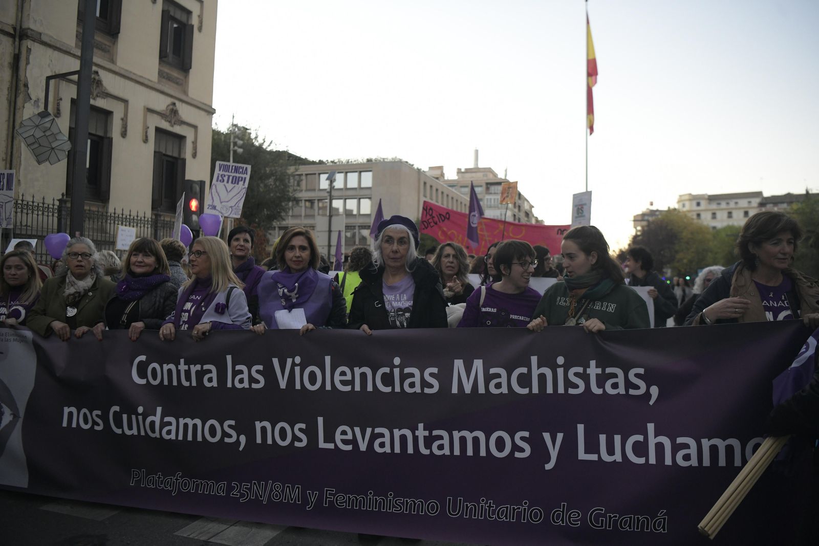 La manifestación del 25-N en Granada, en imágenes