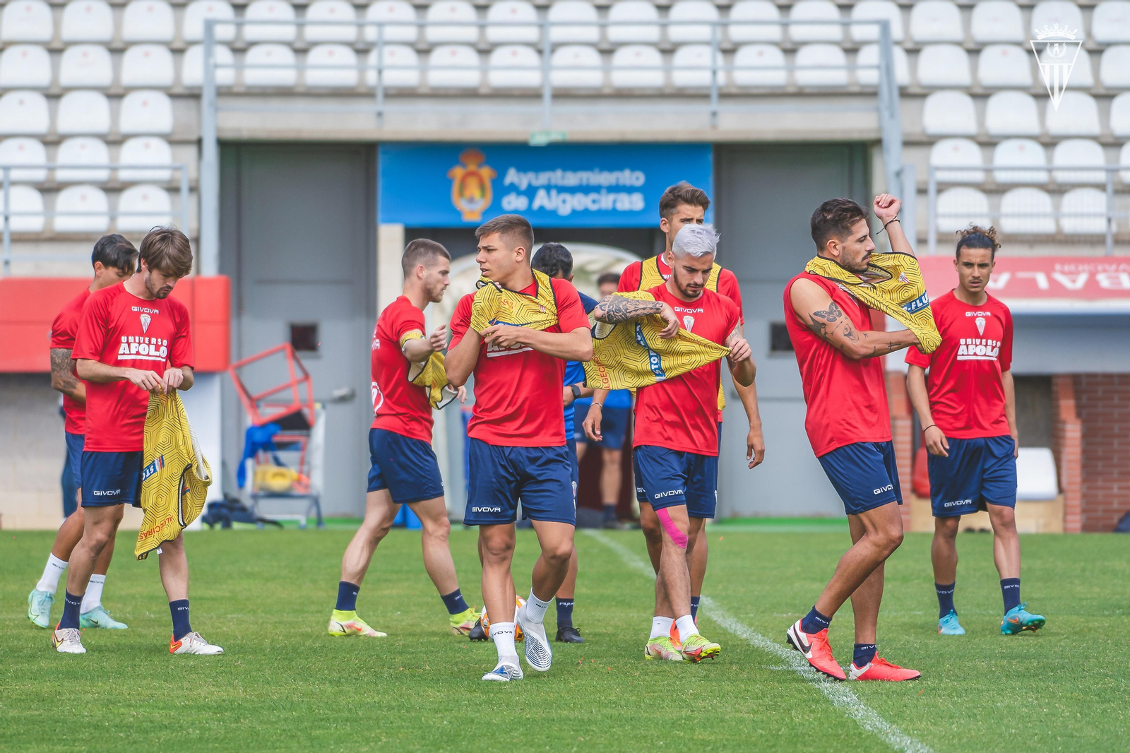 Entrenamiento del Algeciras esta semana en el Mirador.