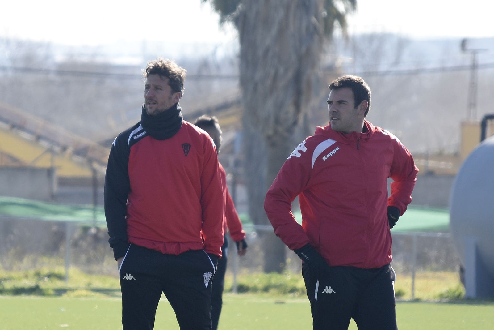 José María García, a la derecha, junto a su segundo, Gaspar Gálvez.