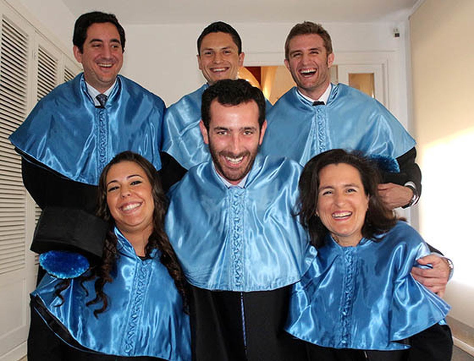 Matías Herrero Villegas, Myriam Macho Macho, Juan de Dios Nieto, Gonzalo Aparicio Vázquez, José Antonio Delgado Hidalgo y Bárbara Gómez Delgado, del Grupo V de la XXVIII Promoción del Executive MBA del Instituto Internacional San Telmo.  Foto: Victoria Ramírez