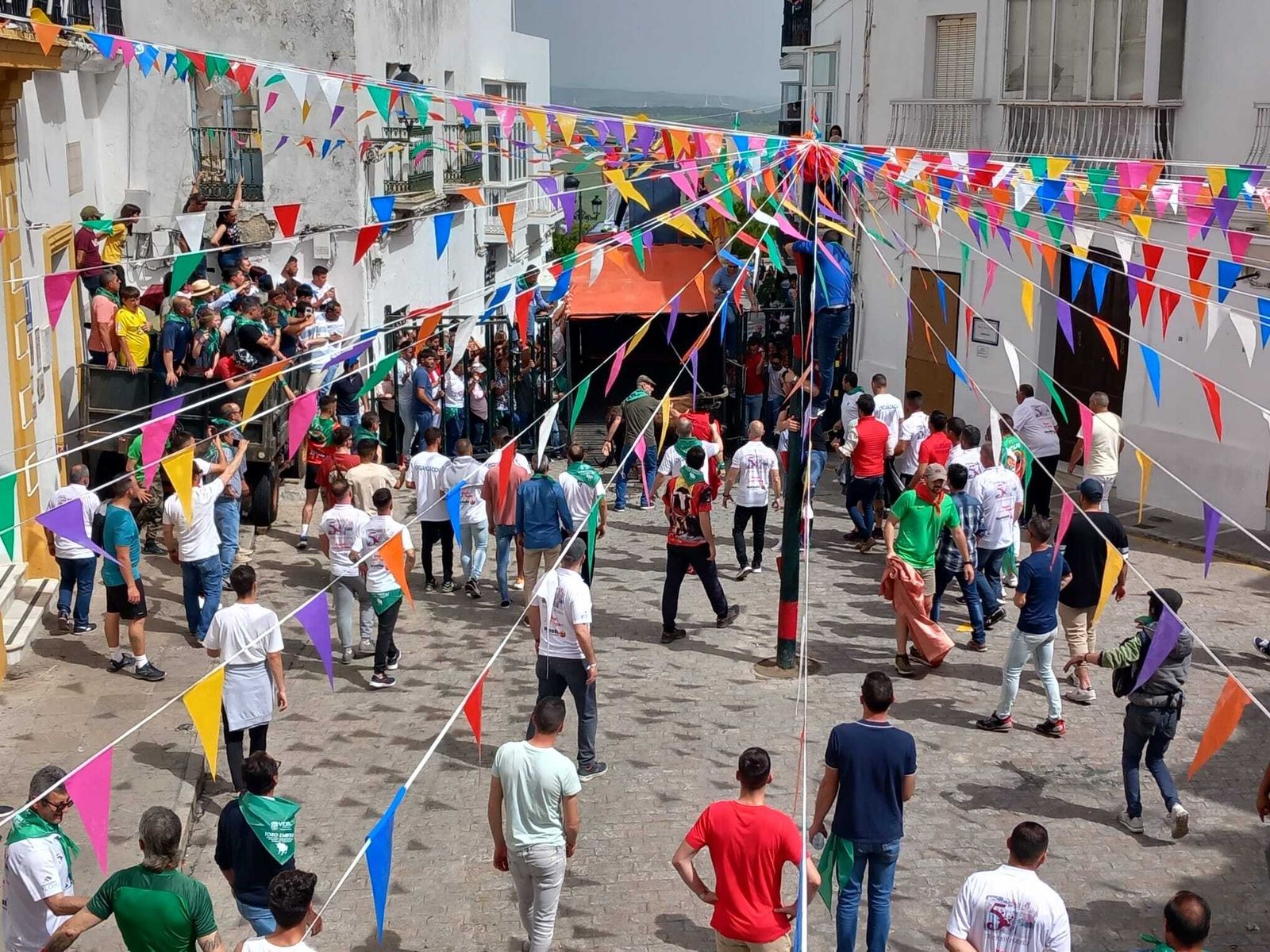 Imágenes de la fiesta del Toro Embolao en Vejer