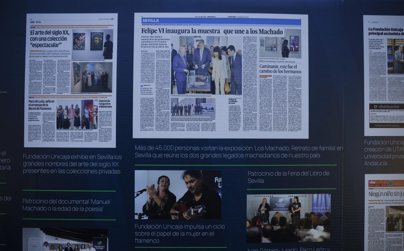 Las fotos de la gran cúpula de la Fundación Unicaja