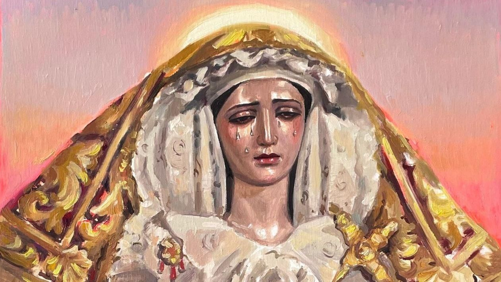 Cartel Oficial del Rosario de la Virgen del Rosario en sus Misterios Dolorosos de Granada 2025