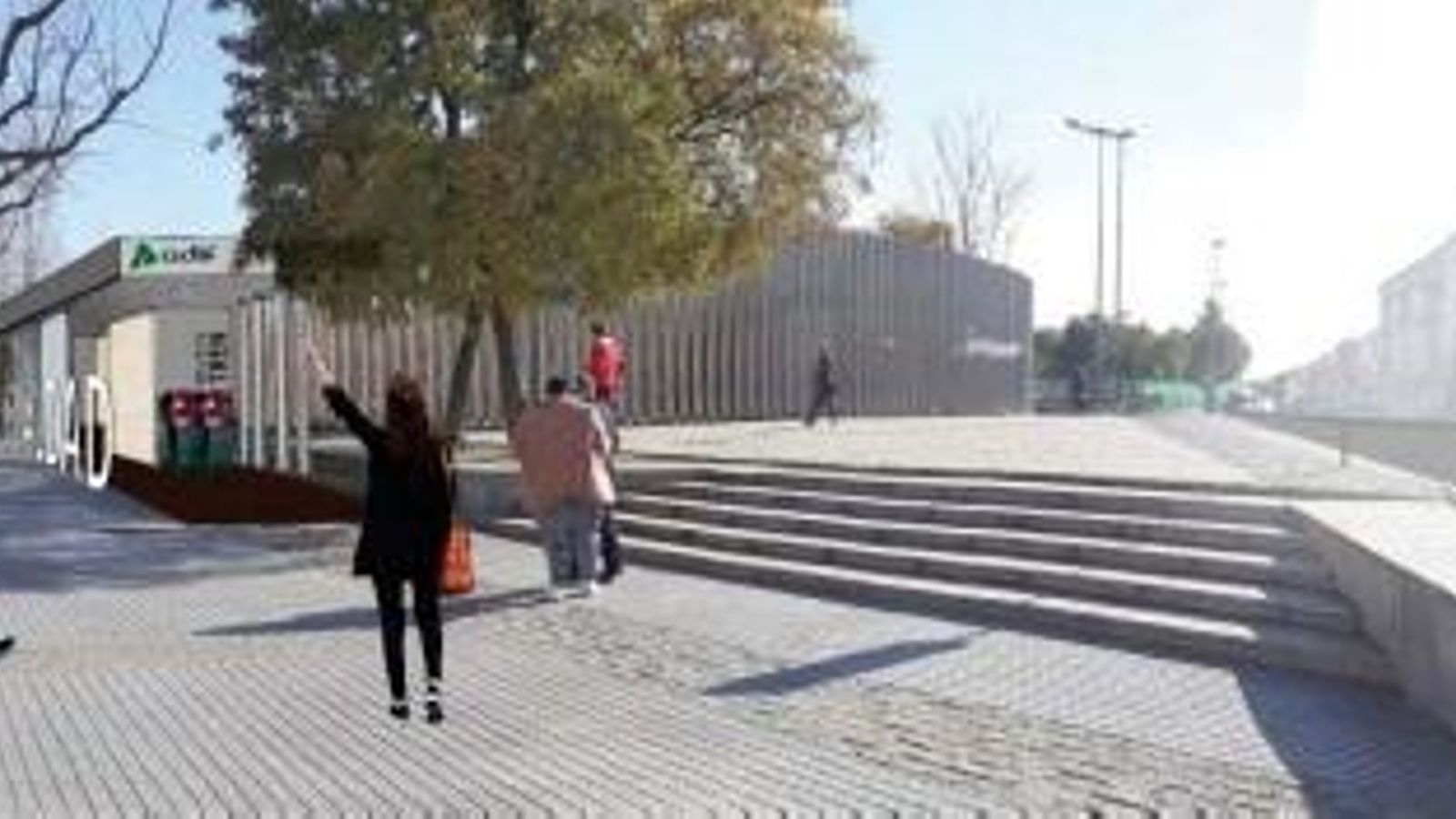 Imagen de cómo podrá quedar la parada. Imagen de cómo podrá quedar la parada.