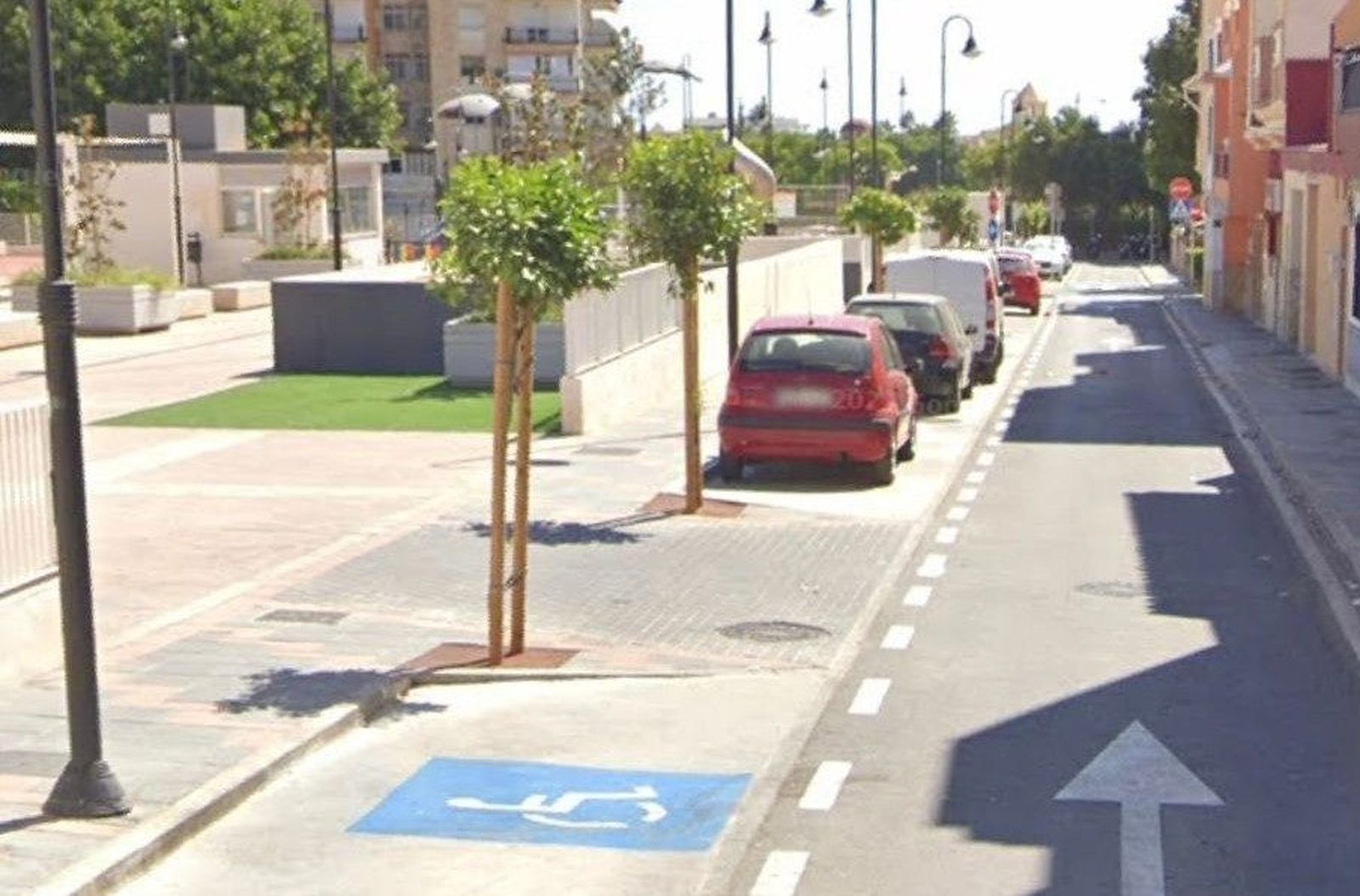 Calle de Mijas en la que se produjeron los hechos.