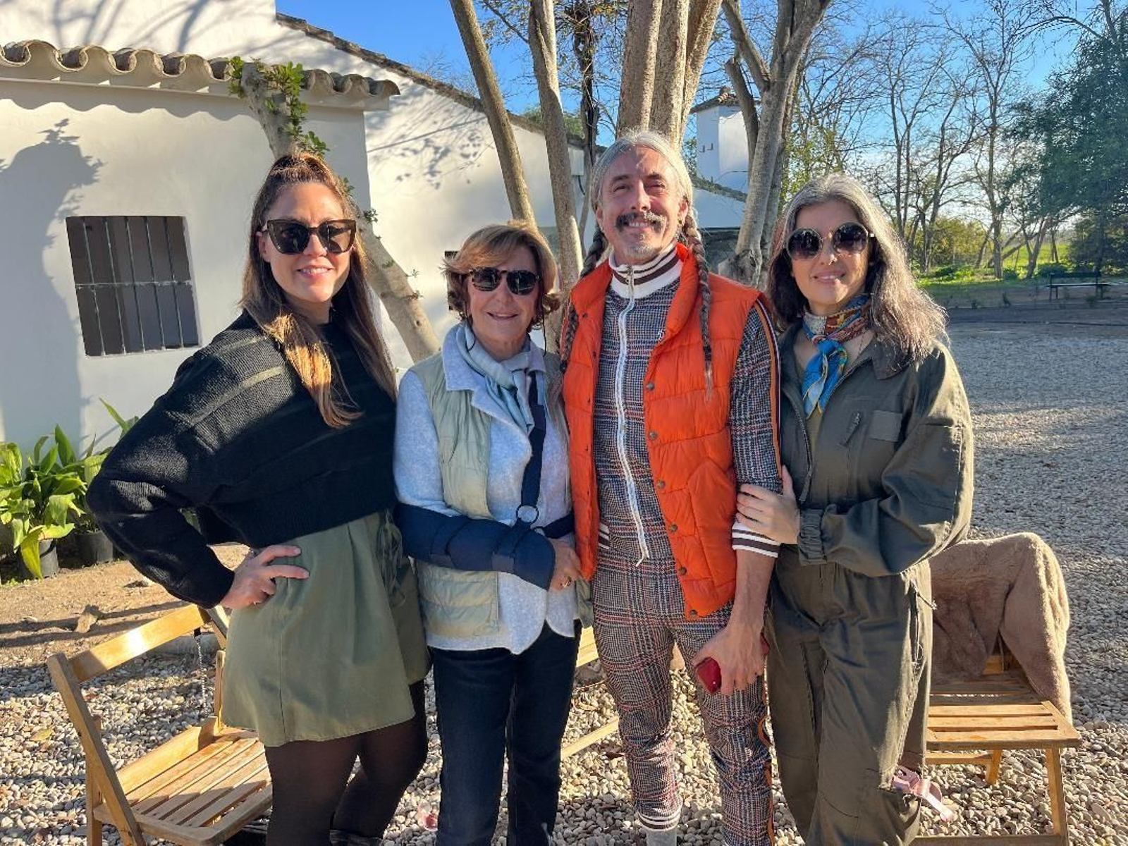 Aida López, Ana Zalba, Adam Pollina y Belén Abellán coincidieron en la inauguración.