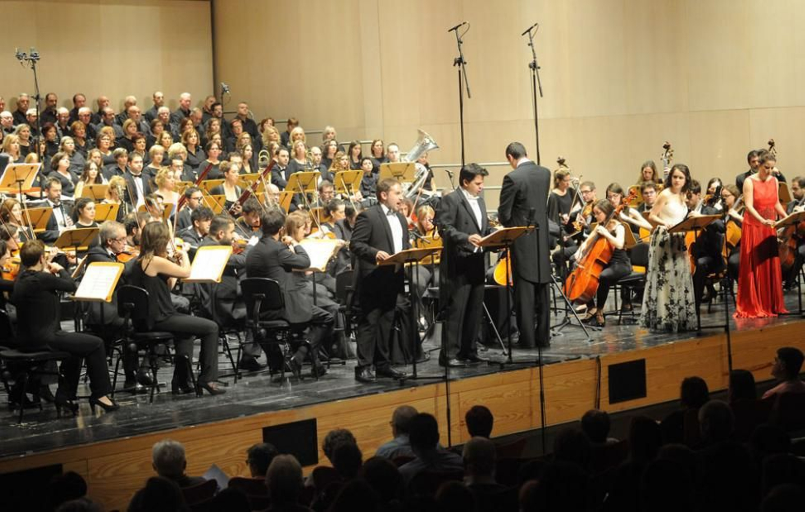 Un momento de la interpretación de la ópera en Burgos.