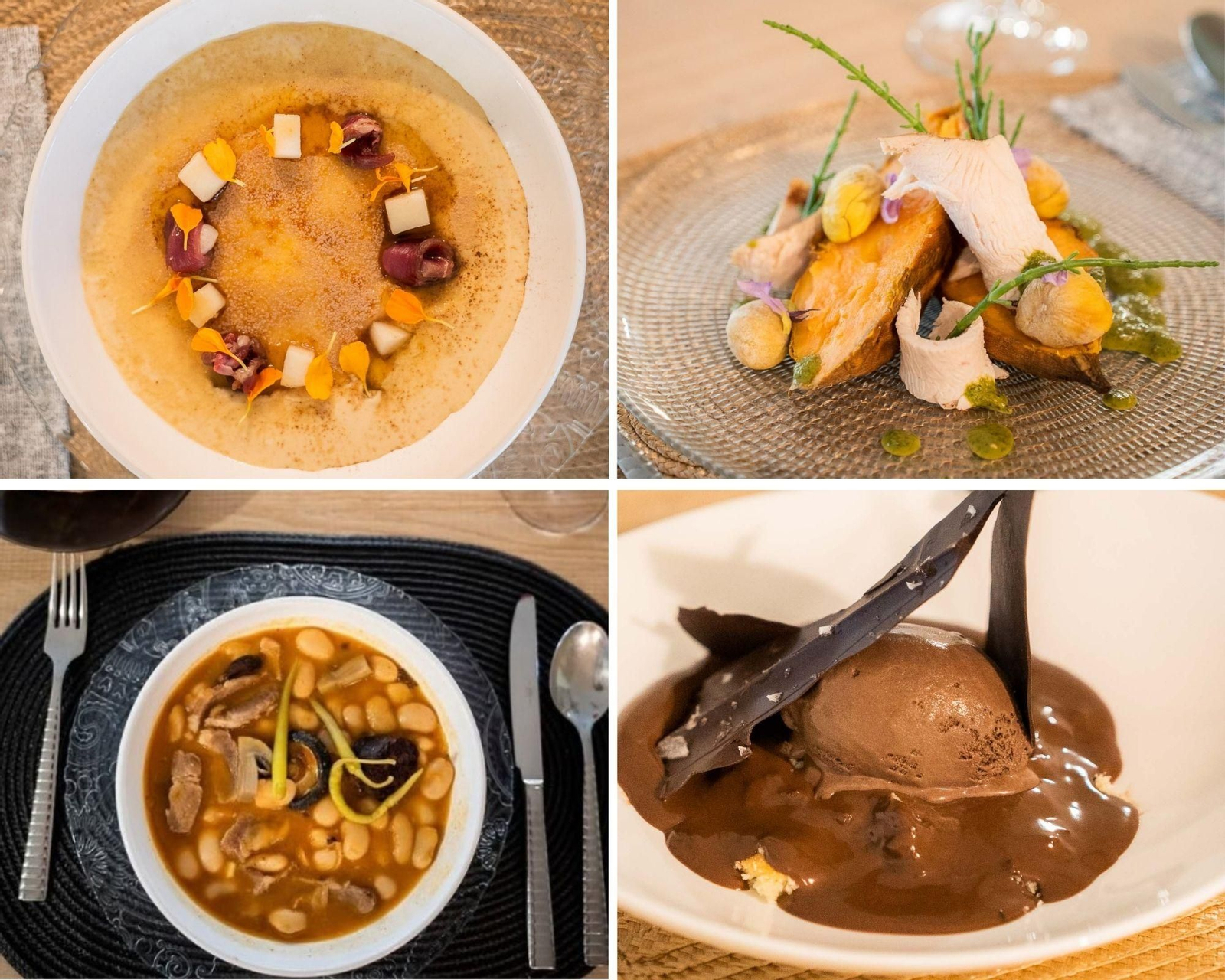 Platos de la nueva carta de otoño y menú desgutación de Restaurante Nískalo