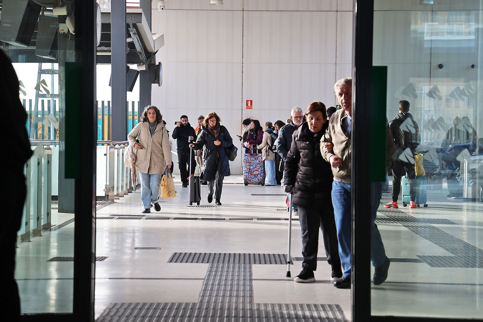 La estación de Huelva la mañana siguiente del trágico accidente