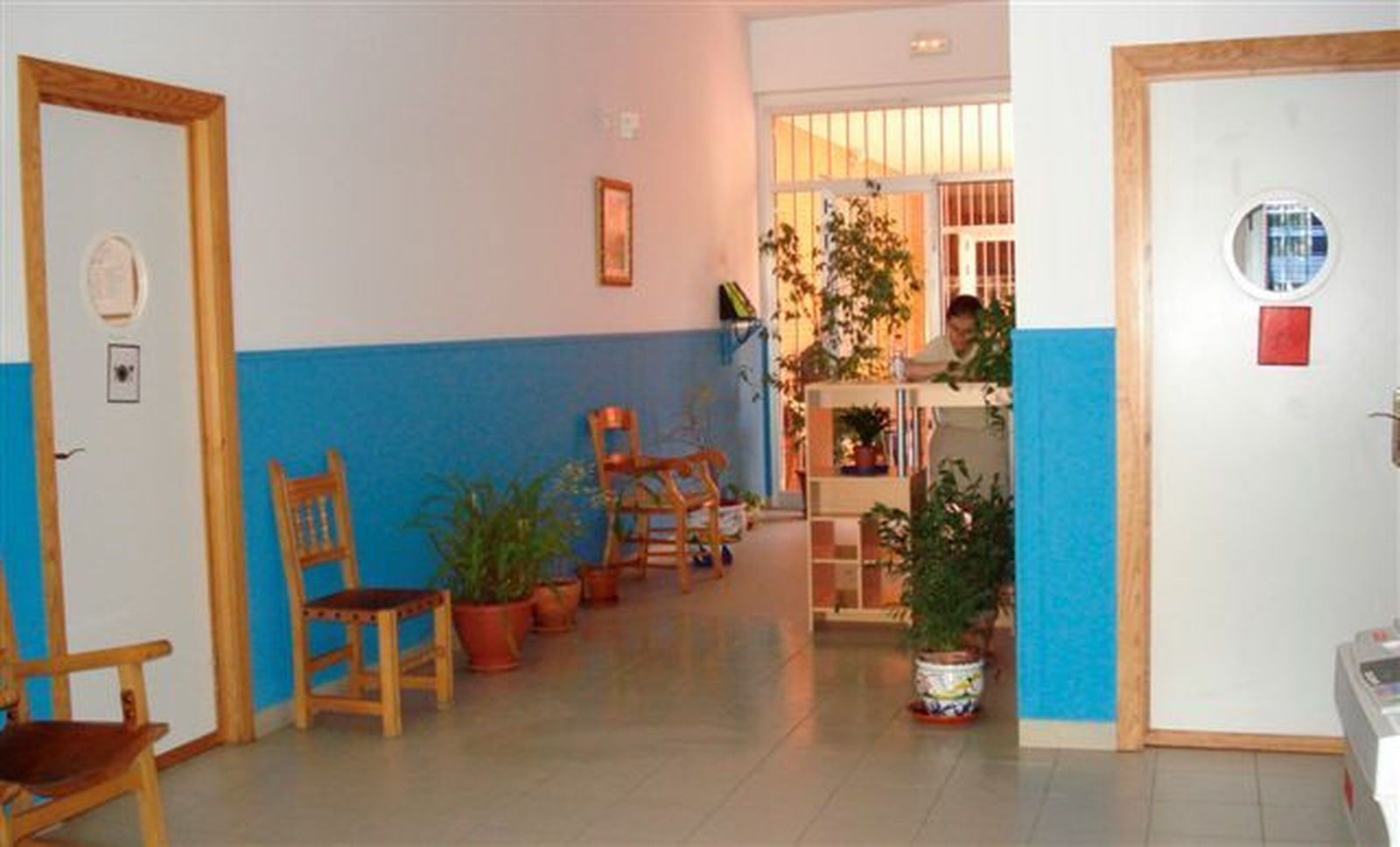 Interior de las instalaciones de la residencia de discapacitados Mater et Magistra en Mairena del Aljarafe.