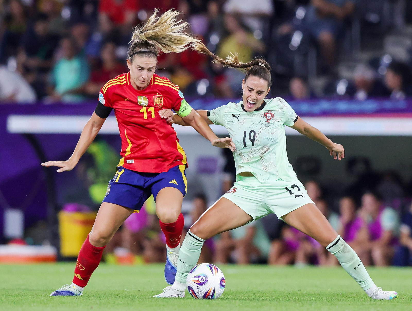 Las fotos del España-Portugal en la Eurocopa femenina