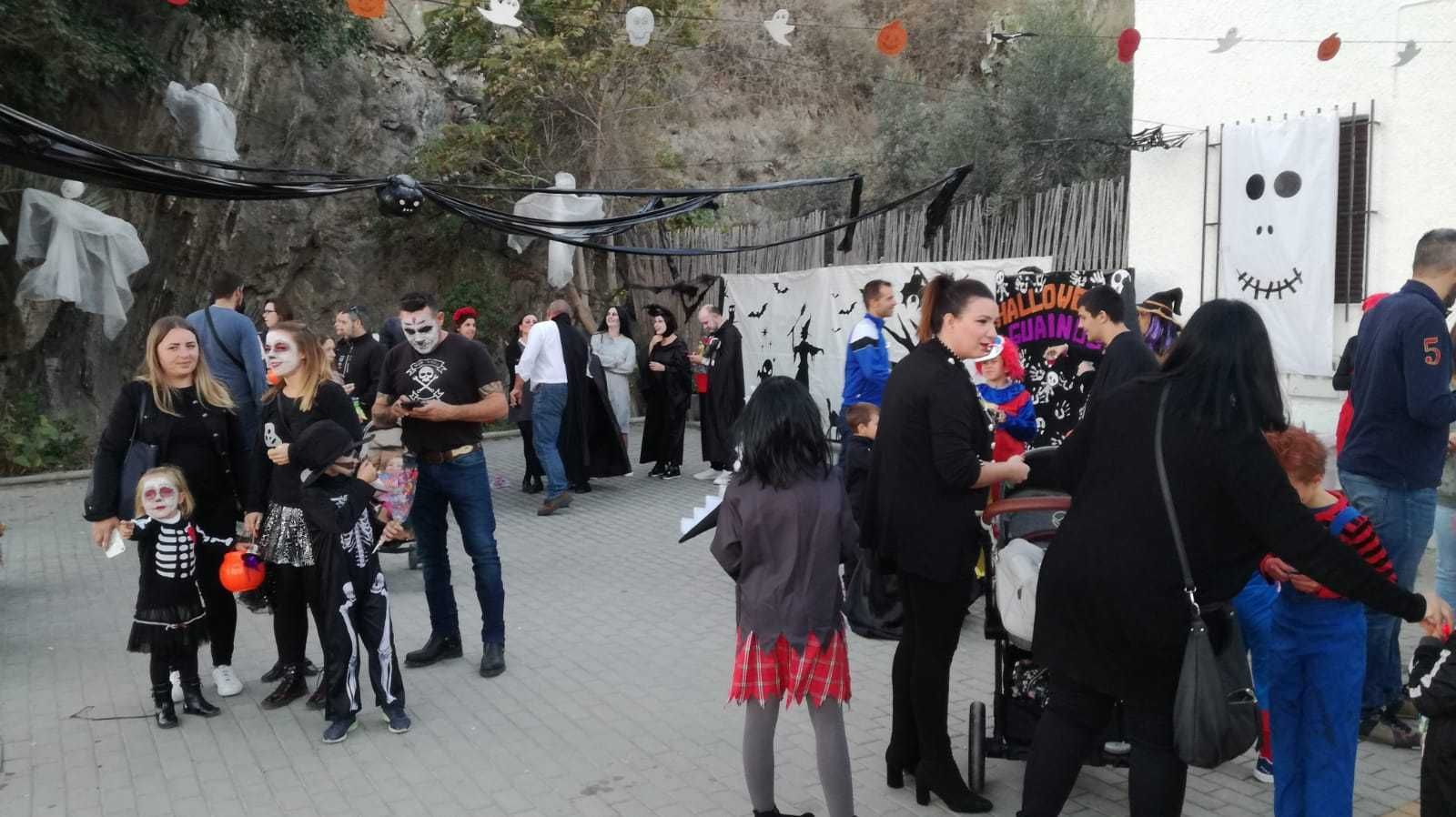 Una fiesta de Halloween celebrada el pasado año en Guainos.