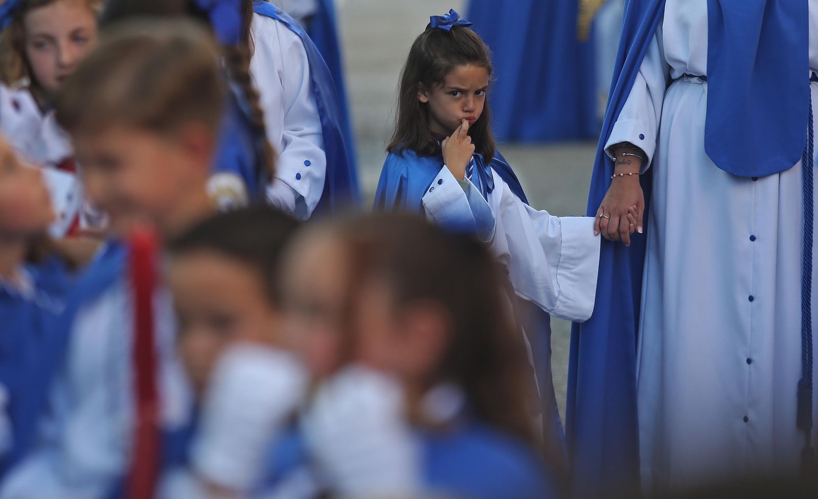 Fotos del Domingo de Ramos en Algeciras: Borriquita y Oración en el Huerto
