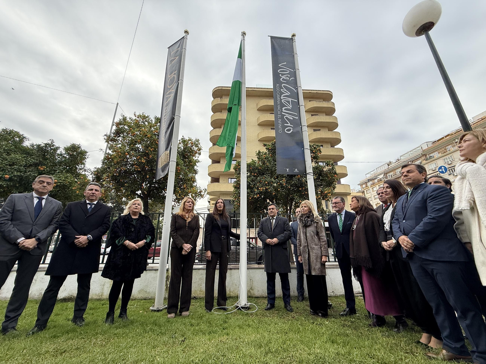 Imágenes del acto de celebración del Día de la Bandera organizado por la Junta de Andalucía en Huelva