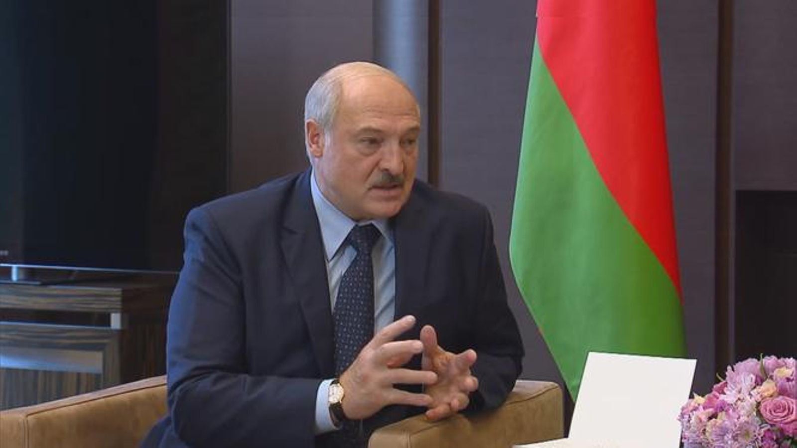 El cuestionado presidente bielorruso, Aléksandr Lukashenko.
