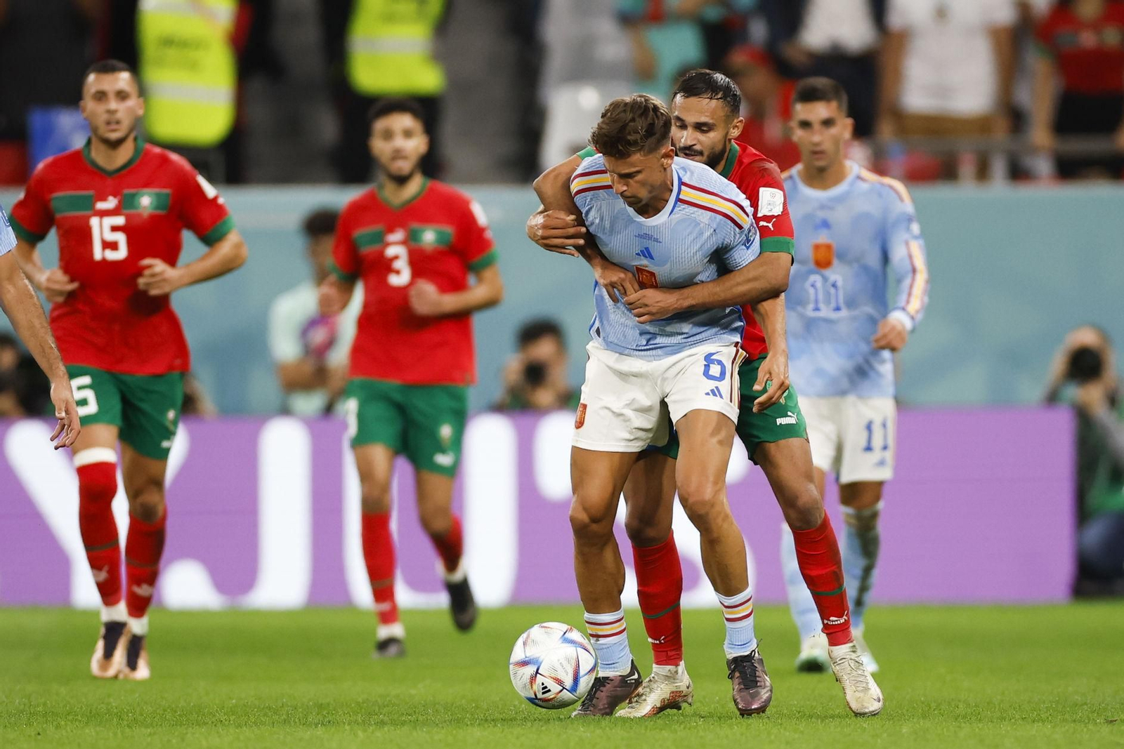 Fotos del Marruecos-España en octavos del Mundial de Qatar