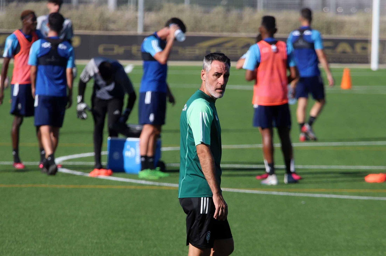 Imágenes del entrenamiento del Recre