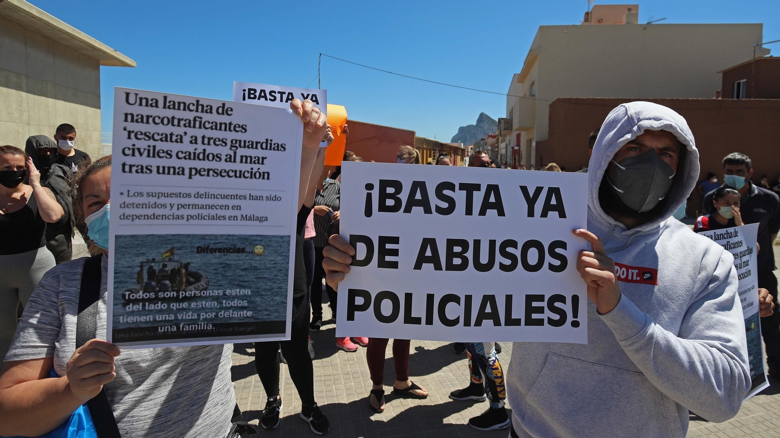 Fotos de la manifestación de La Atunara en La Línea